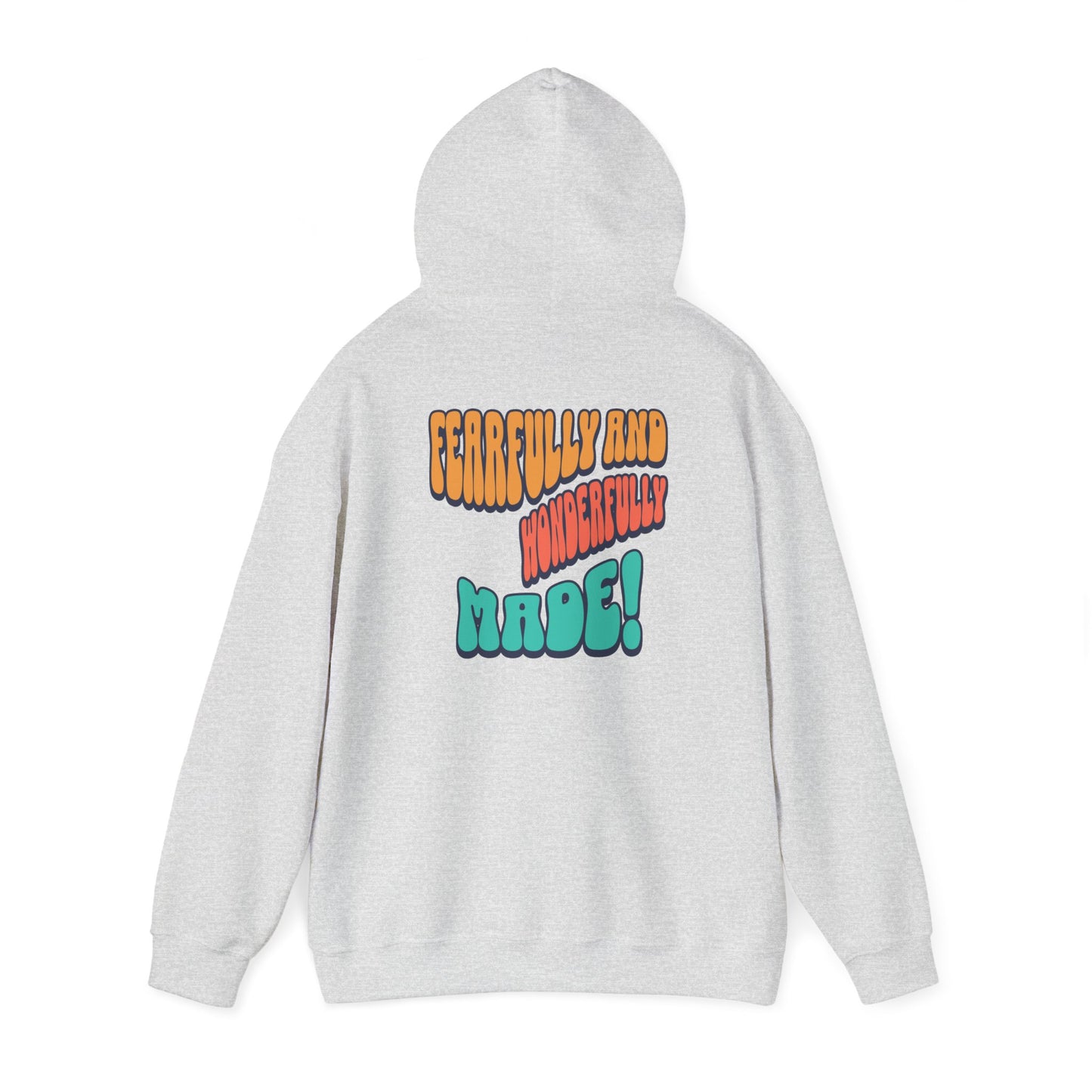 Inspirational Hooded Sweatshirt - 'JESUS' Rainbow Design, Faith-Based Apparel