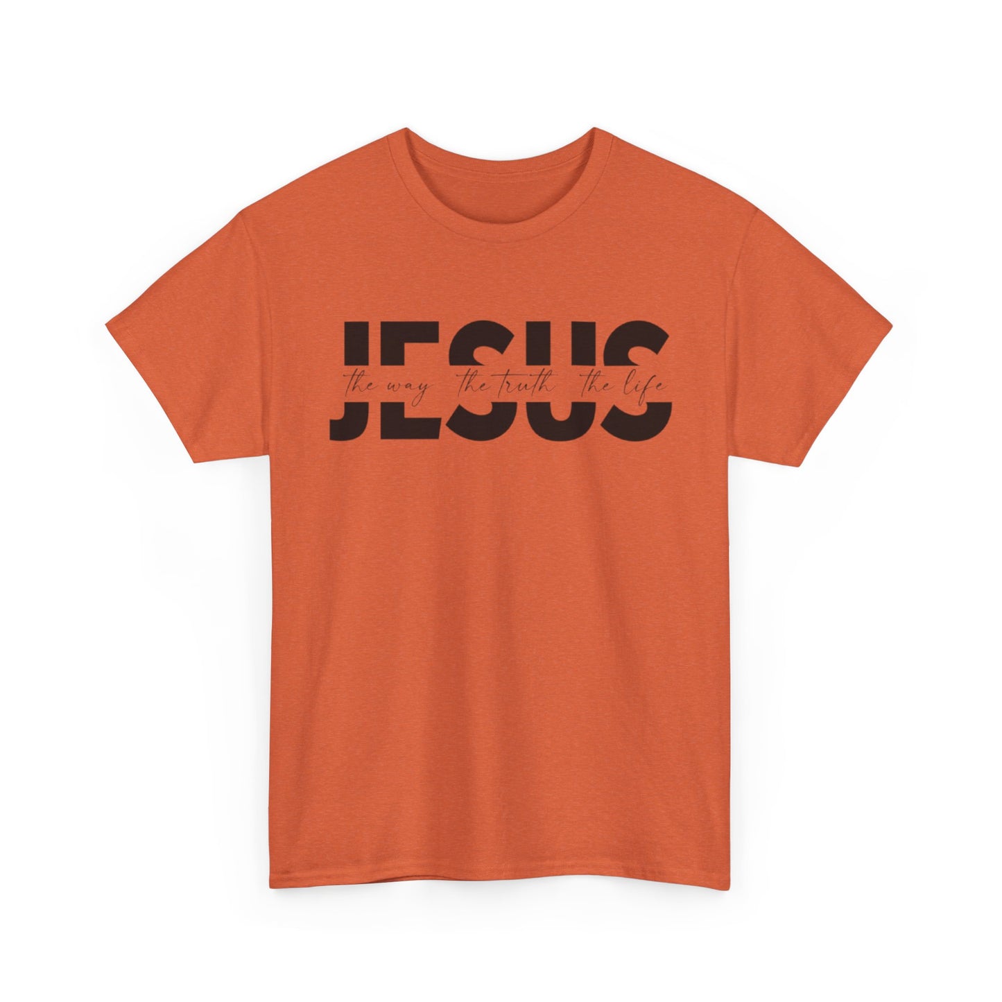 Faithful Message Unisex Heavy Cotton Tee - 'Jesus: The Way, The Truth, The Life'