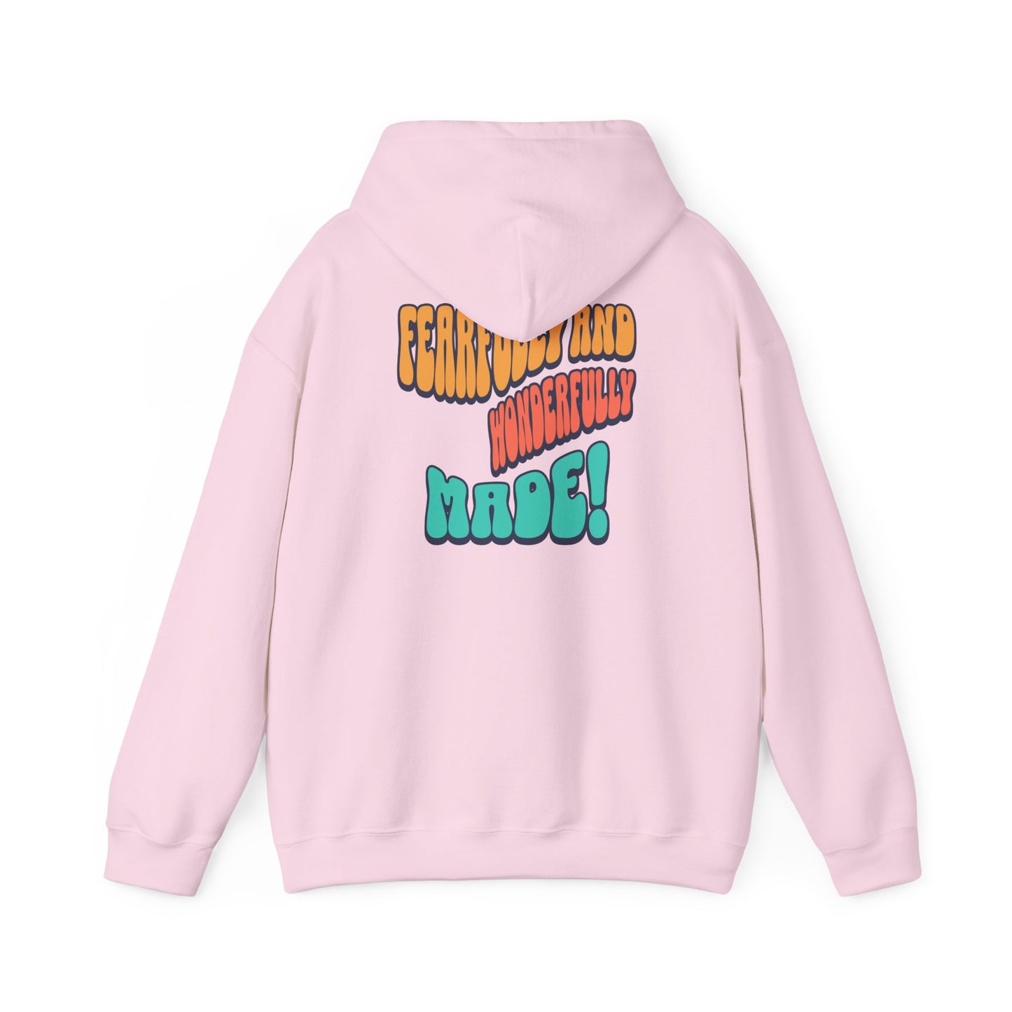Inspirational Hooded Sweatshirt - 'JESUS' Rainbow Design, Faith-Based Apparel