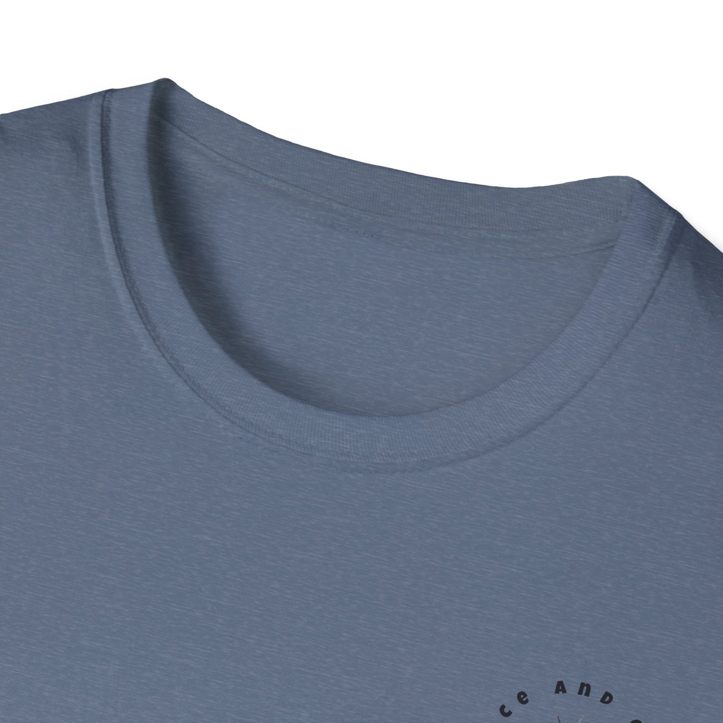 Inspirational Unisex Softstyle T-Shirt - 'Only in God Will You Find True Happiness'