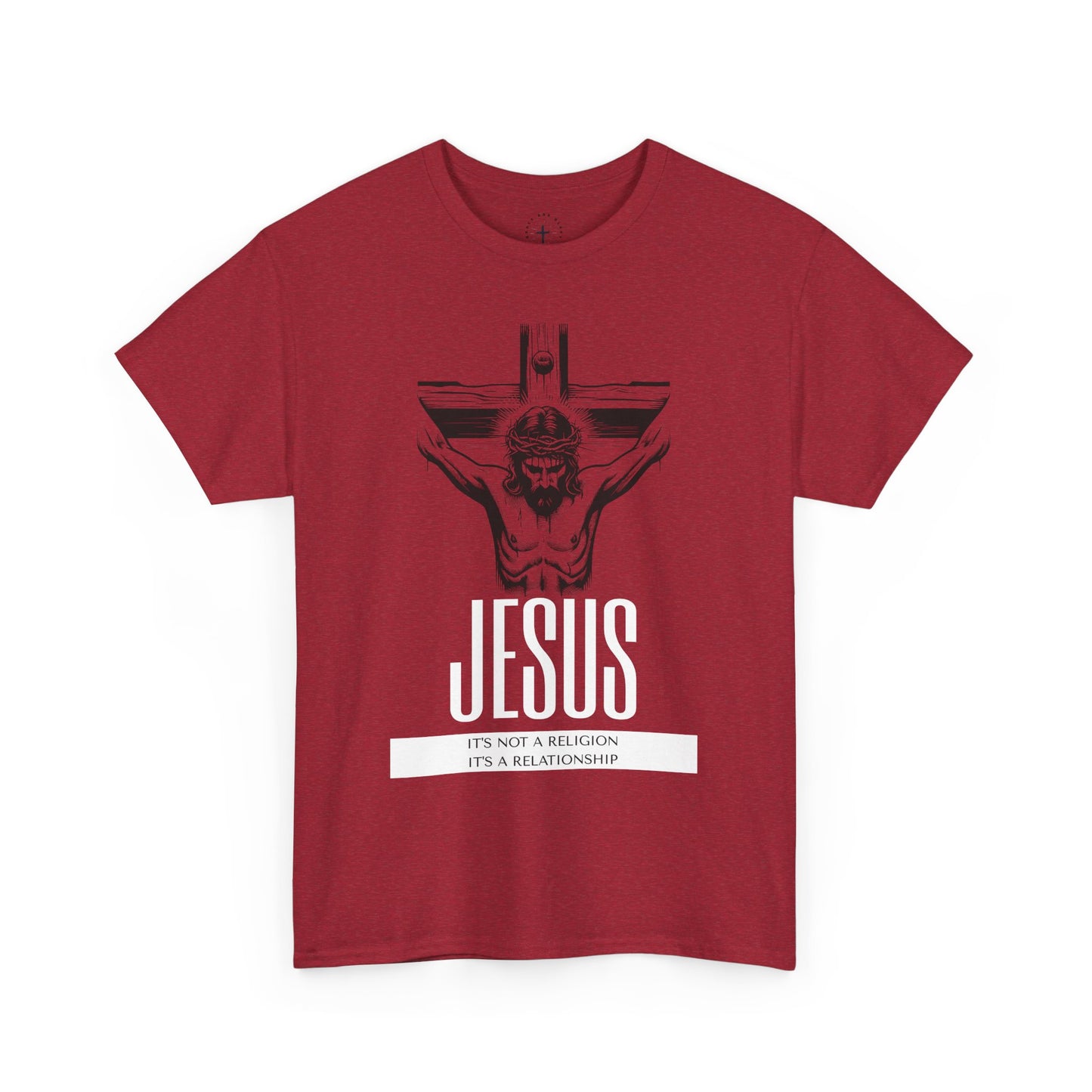 Unisex Heavy Cotton Tee - "It's Not a Religion, It's a Relationship" Graphic Tee