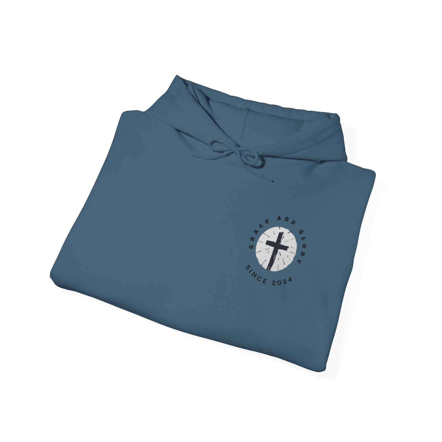 Inspirational Unisex Hooded Sweatshirt - Faith & Strength Design