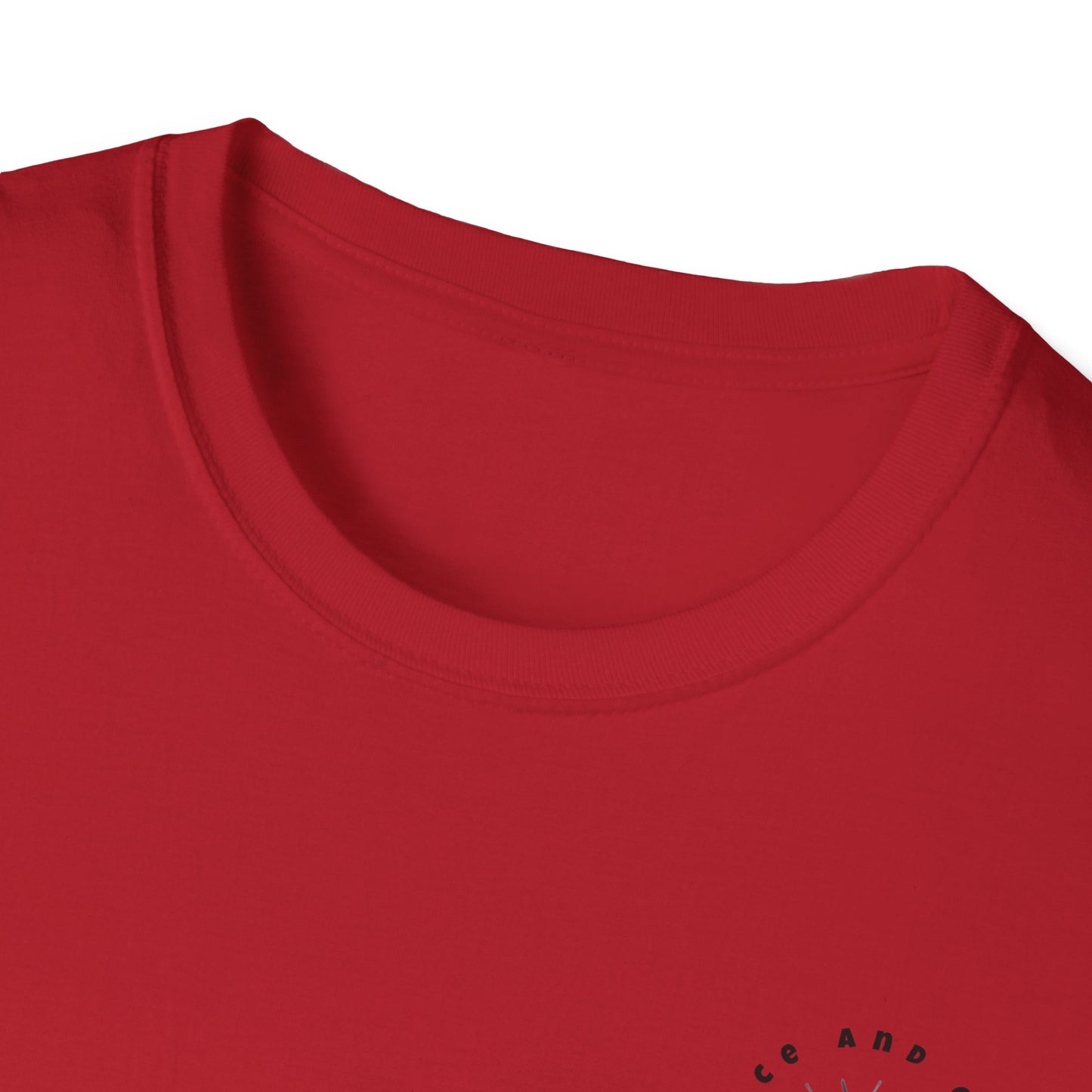 Inspirational Unisex Softstyle T-Shirt - 'Only in God Will You Find True Happiness'