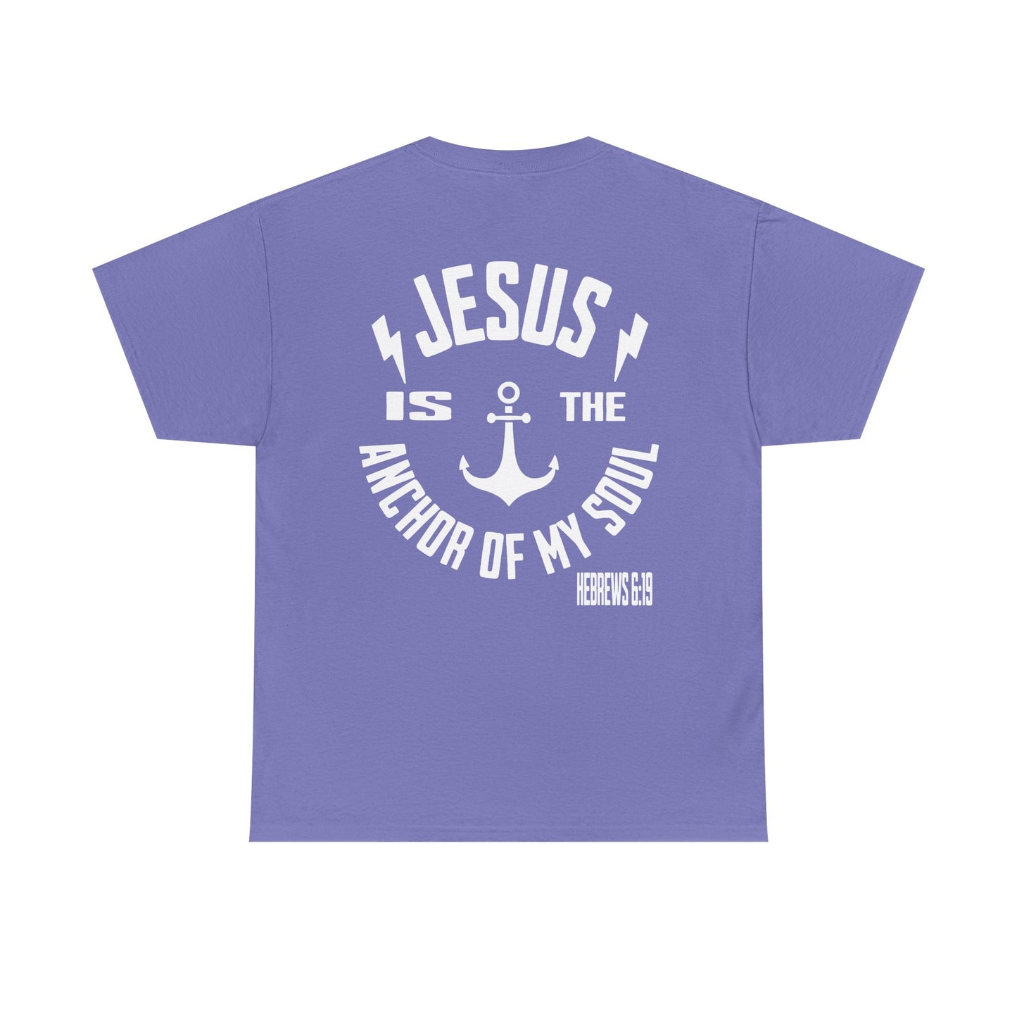 Inspirational Christian Unisex Heavy Cotton Tee - Jesus is the Anchor of My Soul