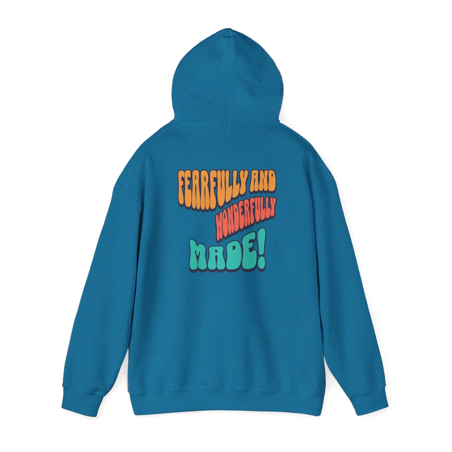 Inspirational Hooded Sweatshirt - 'JESUS' Rainbow Design, Faith-Based Apparel