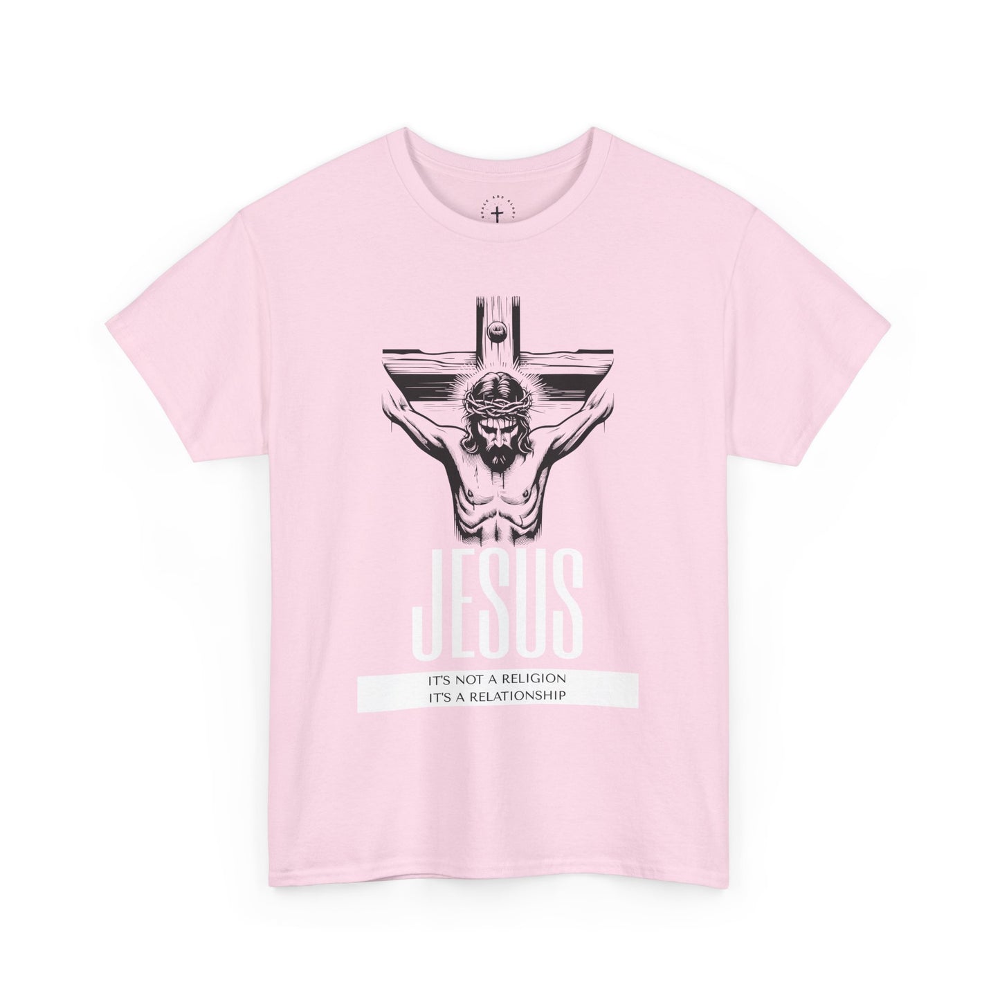 Unisex Heavy Cotton Tee - "It's Not a Religion, It's a Relationship" Graphic Tee