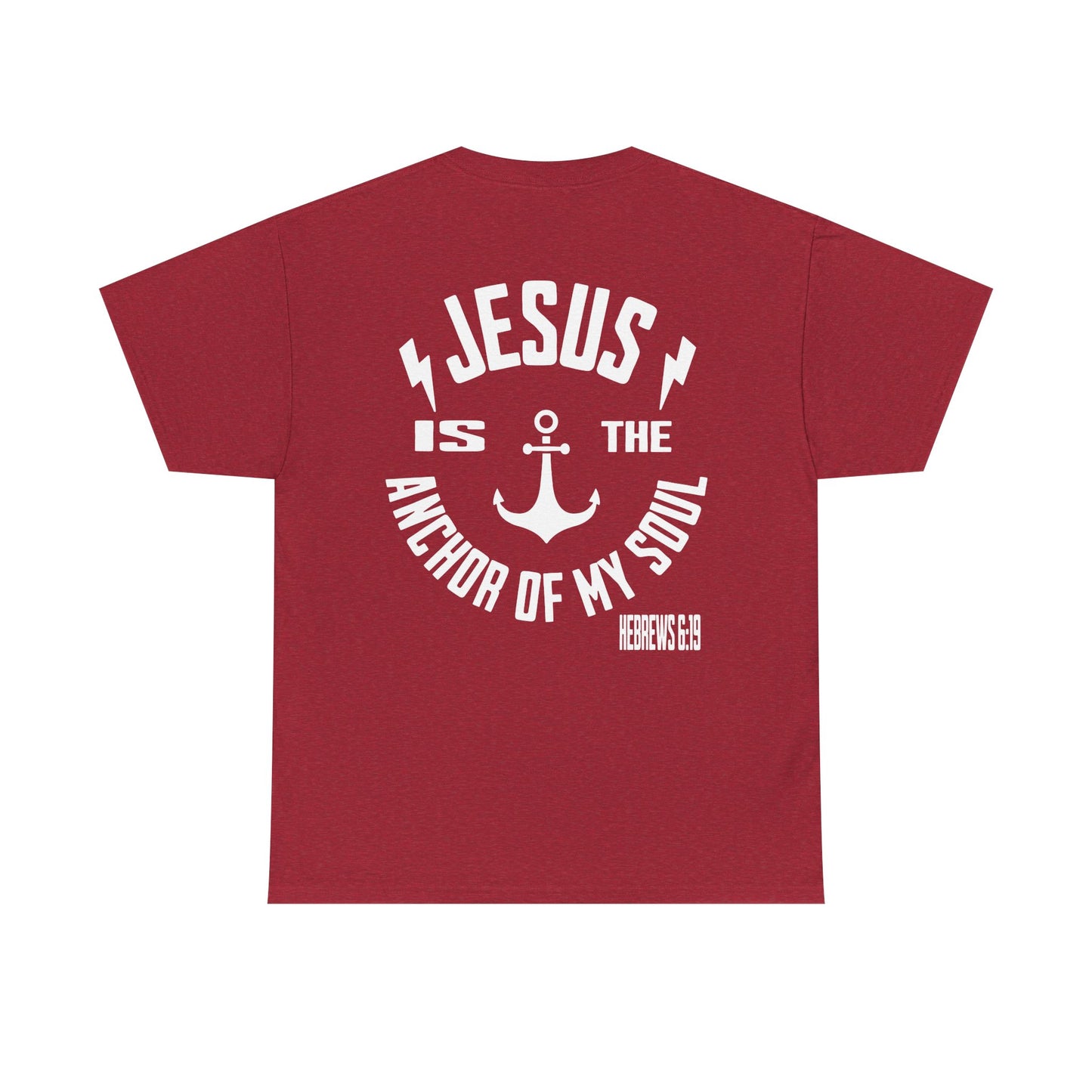Inspirational Christian Unisex Heavy Cotton Tee - Jesus is the Anchor of My Soul
