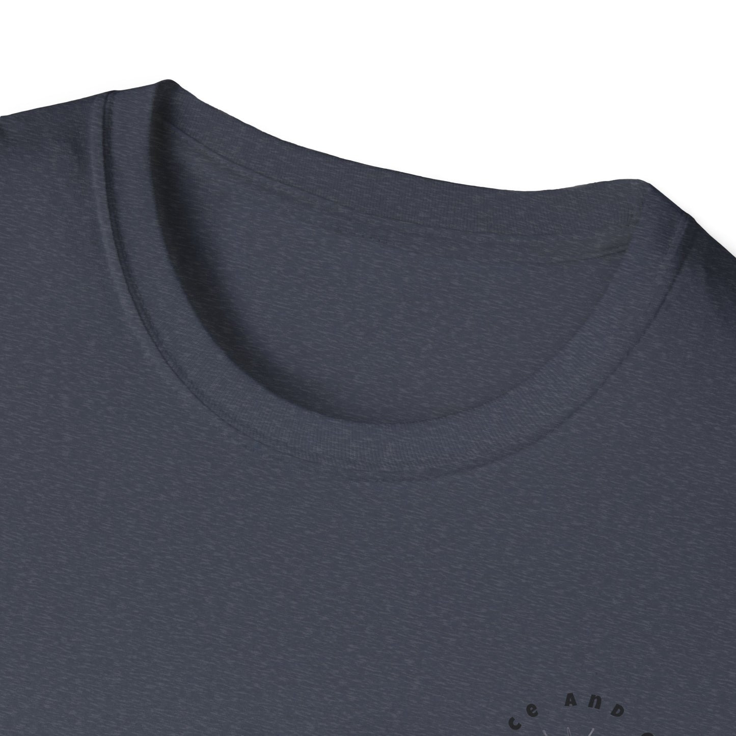 Inspirational Unisex Softstyle T-Shirt - 'Only in God Will You Find True Happiness'