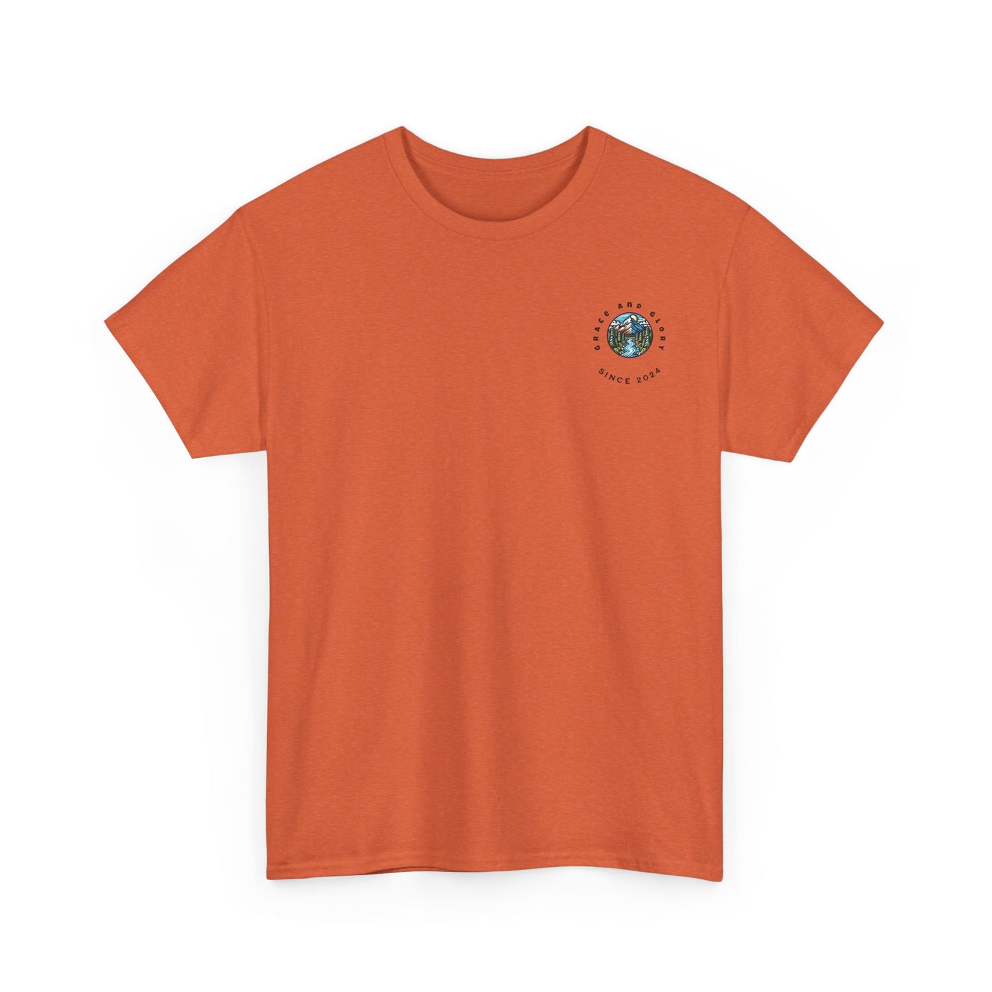 Faith-Inspired Unisex Heavy Cotton Tee | Our Faith Can Move Mountains, Motivational Apparel