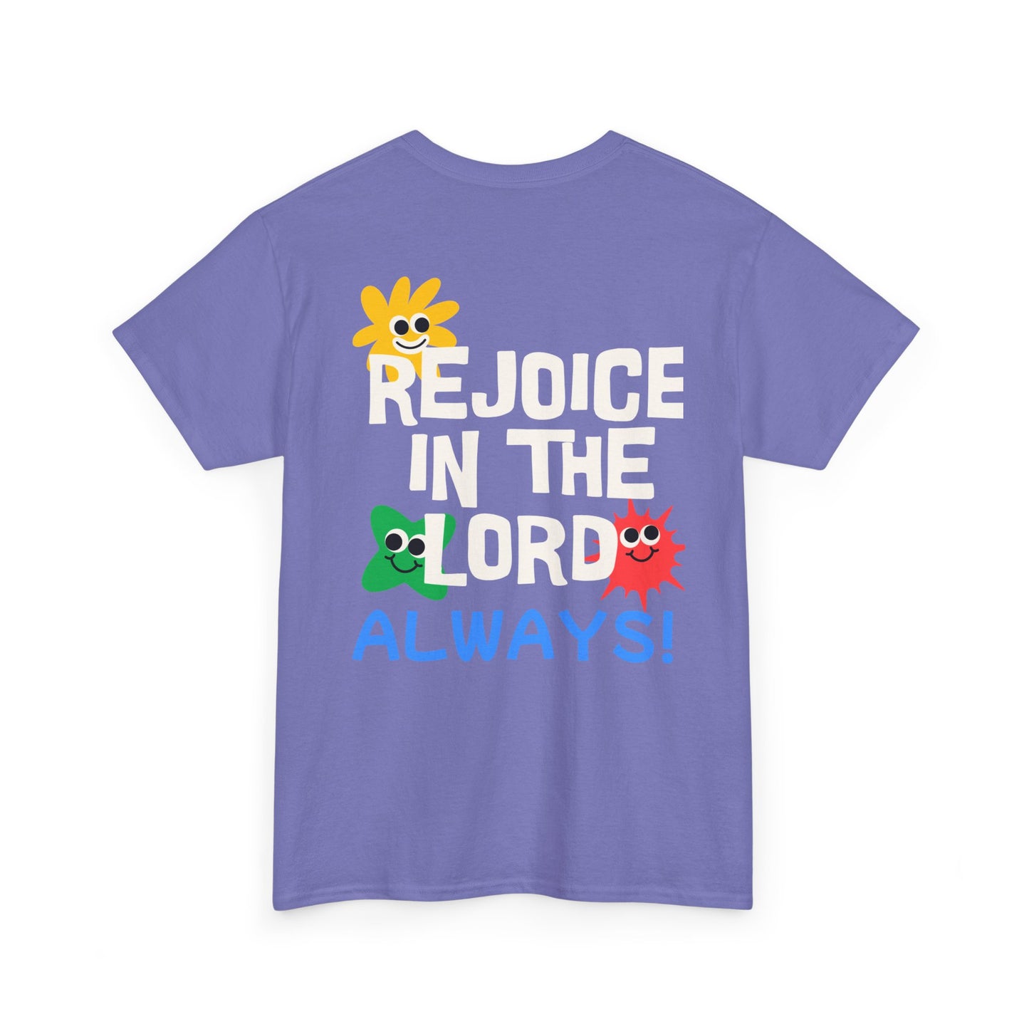 Rejoice in the Lord T-Shirt - Unisex Heavy Cotton Tee for Faith and Positivity