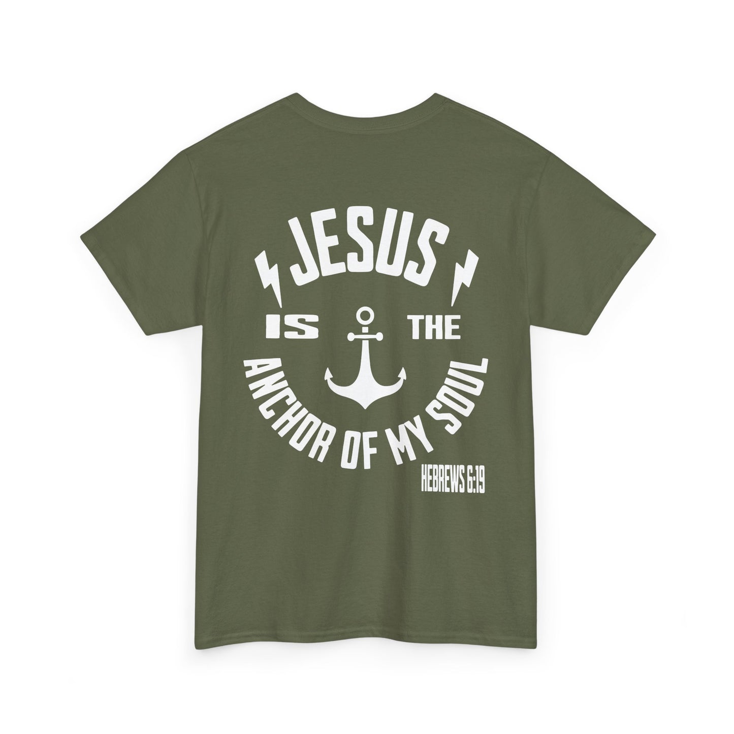 Inspirational Christian Unisex Heavy Cotton Tee - Jesus is the Anchor of My Soul