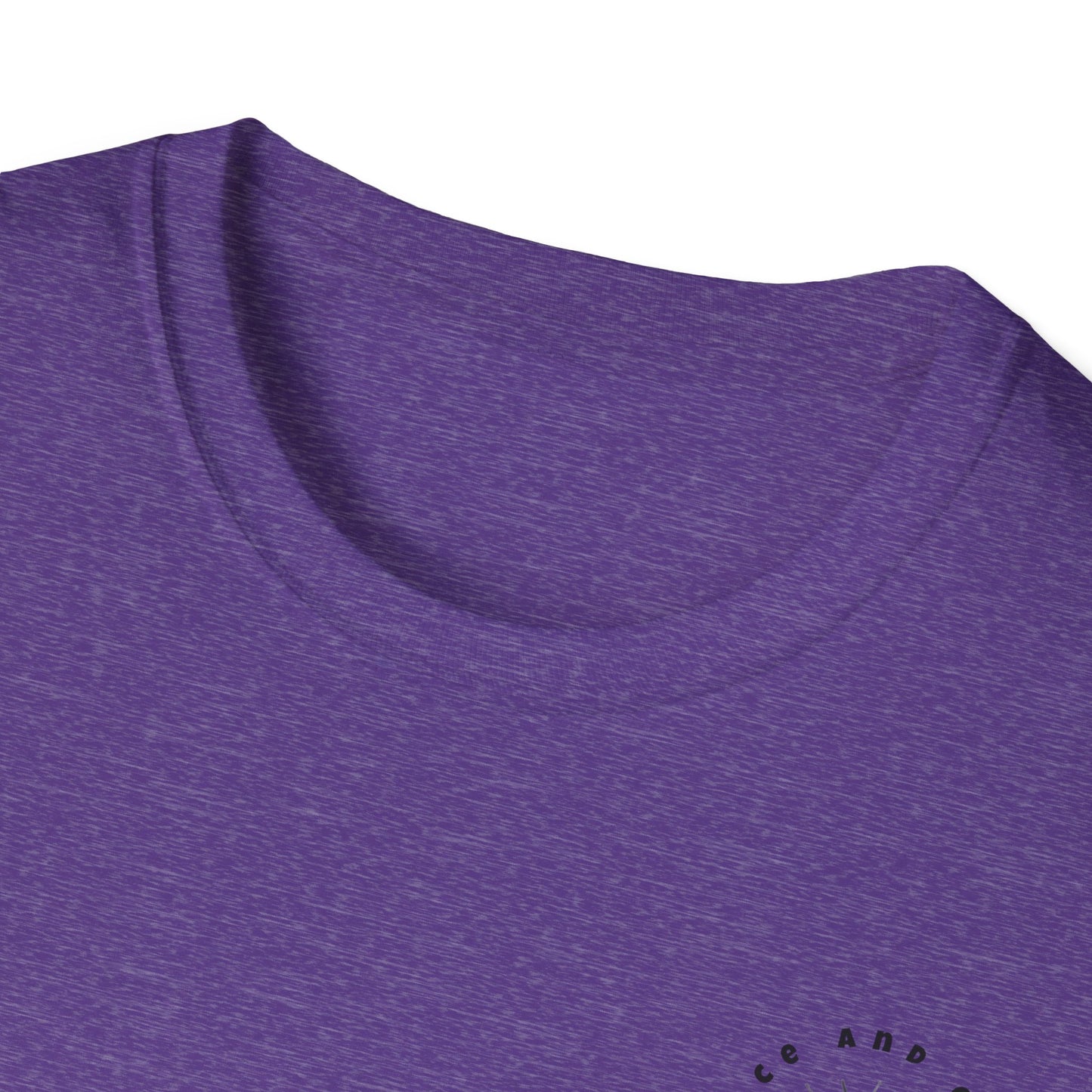 Inspirational Unisex Softstyle T-Shirt - 'Only in God Will You Find True Happiness'
