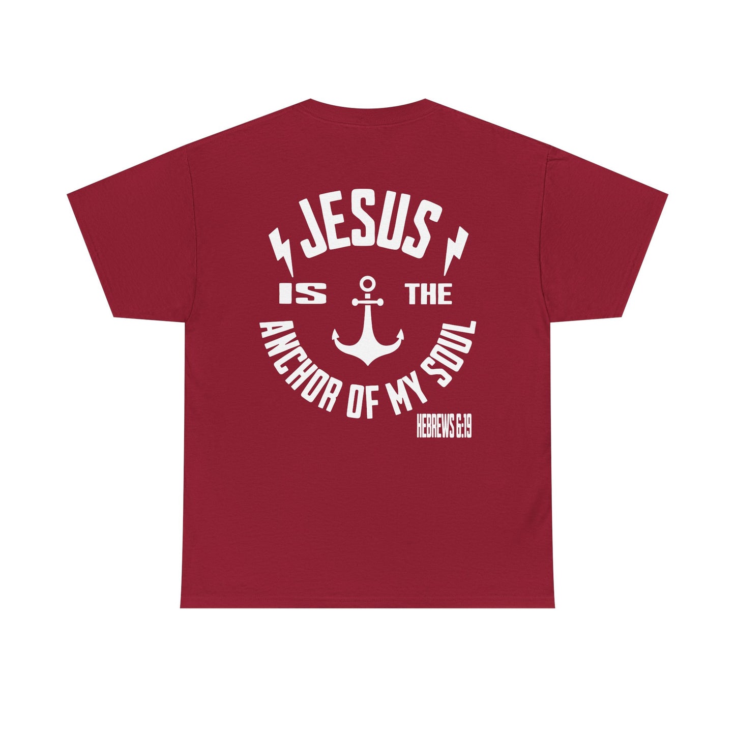 Inspirational Christian Unisex Heavy Cotton Tee - Jesus is the Anchor of My Soul