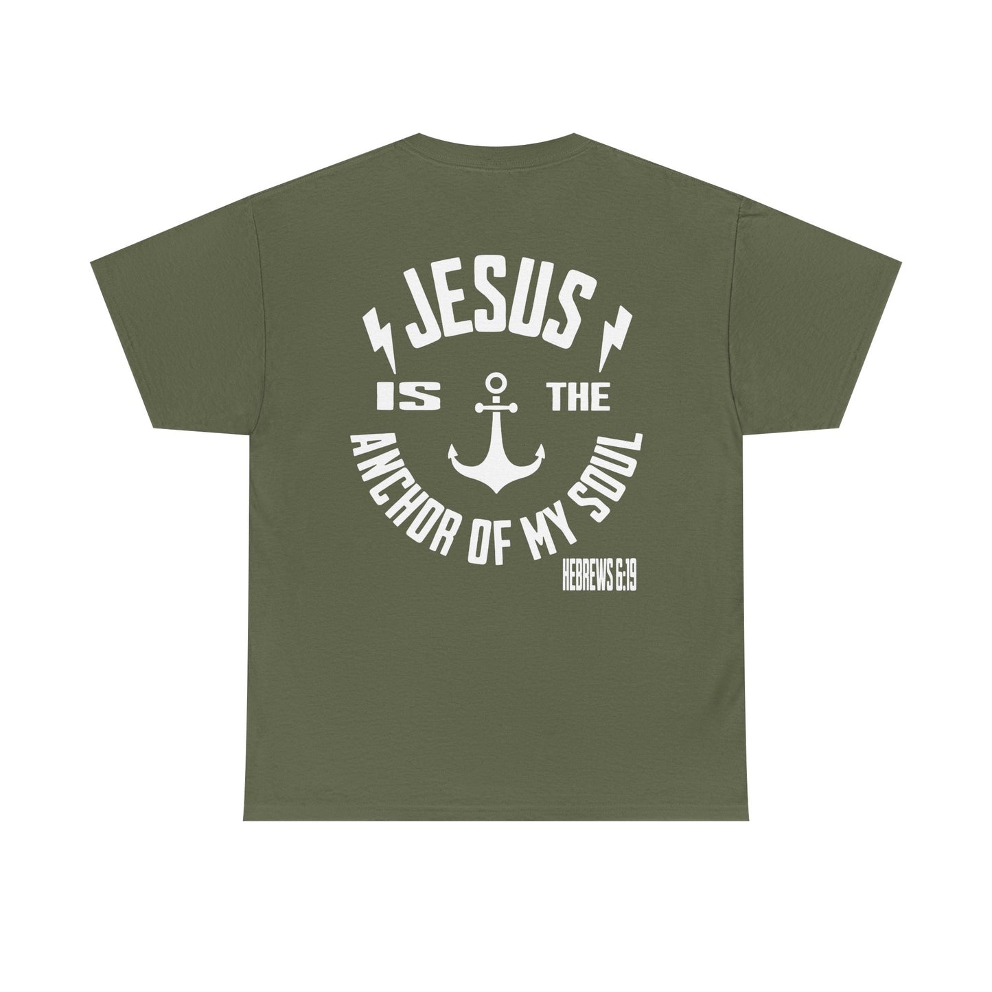 Inspirational Christian Unisex Heavy Cotton Tee - Jesus is the Anchor of My Soul