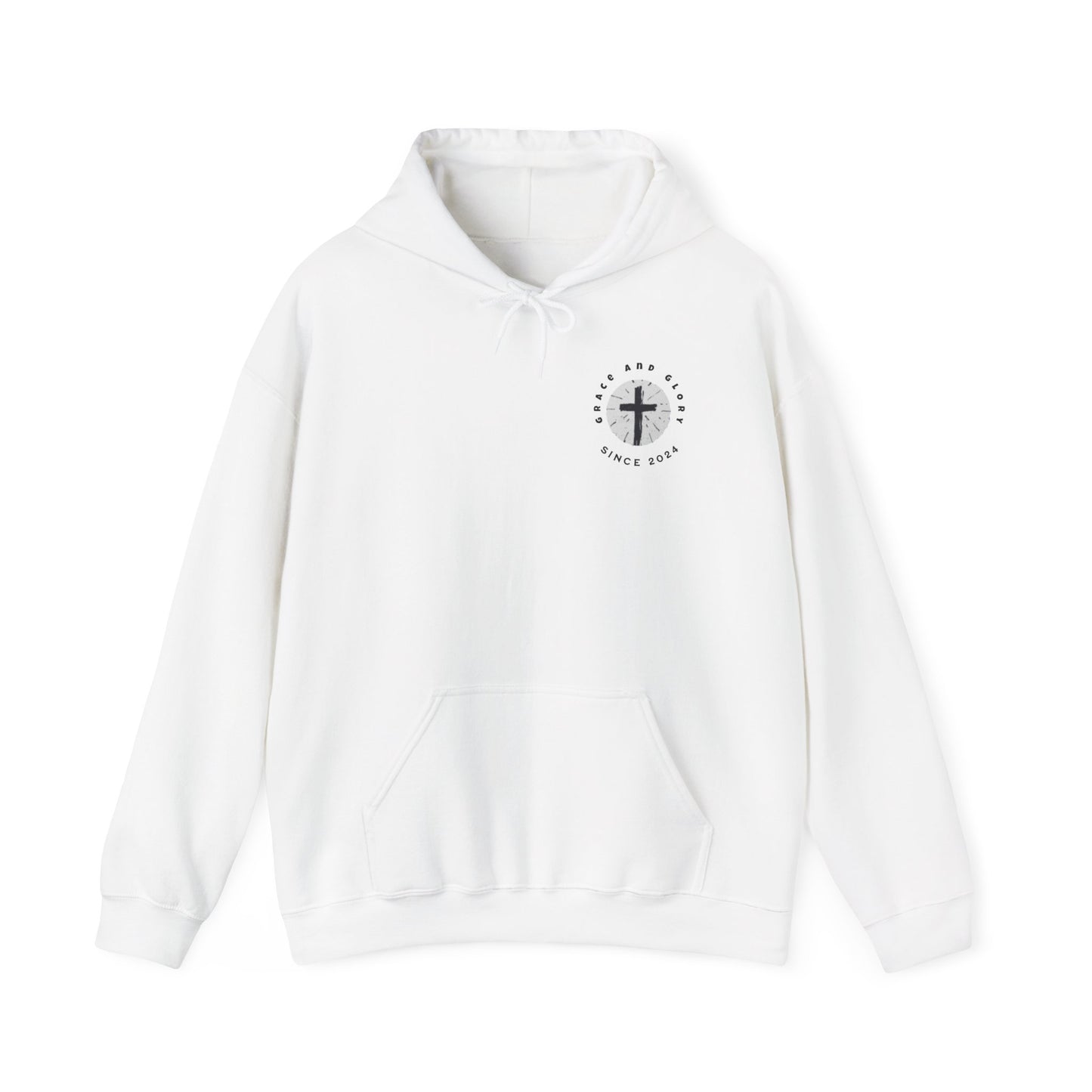 Inspirational Unisex Hooded Sweatshirt - Faith & Strength Design