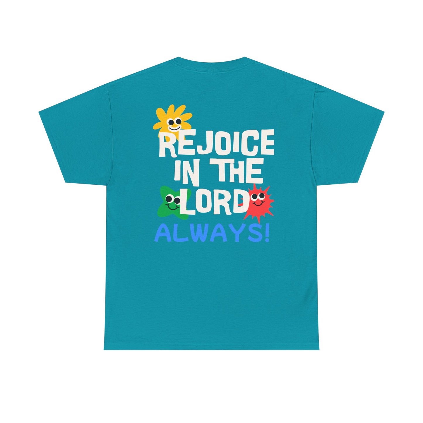 Rejoice in the Lord T-Shirt - Unisex Heavy Cotton Tee for Faith and Positivity