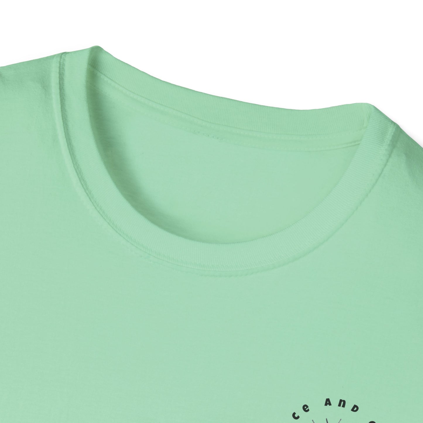 Inspirational Unisex Softstyle T-Shirt - 'Only in God Will You Find True Happiness'
