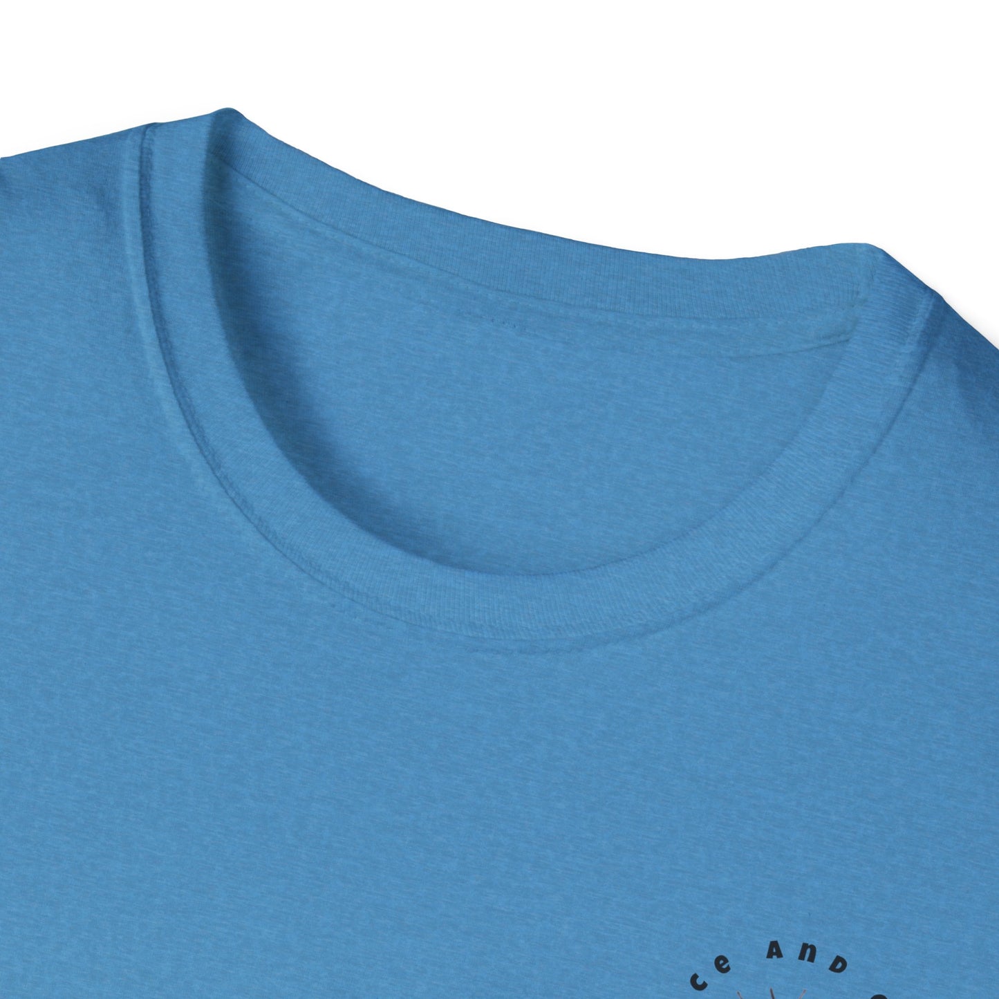 Inspirational Unisex Softstyle T-Shirt - 'Only in God Will You Find True Happiness'
