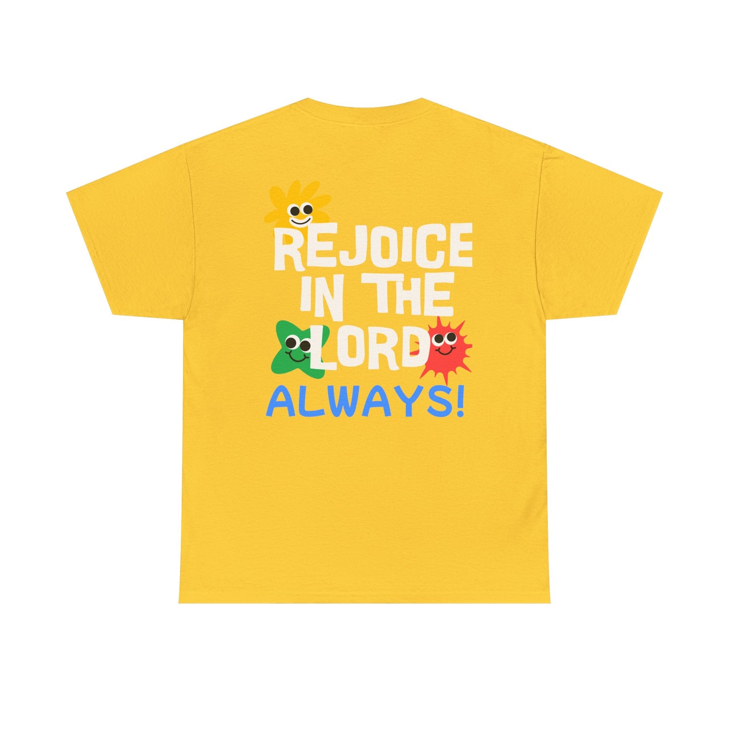 Rejoice in the Lord T-Shirt - Unisex Heavy Cotton Tee for Faith and Positivity