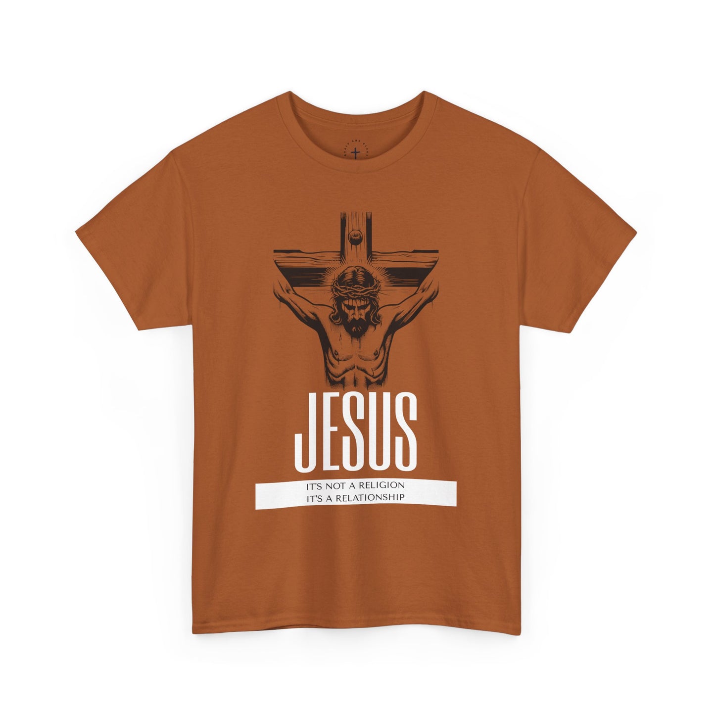 Unisex Heavy Cotton Tee - "It's Not a Religion, It's a Relationship" Graphic Tee