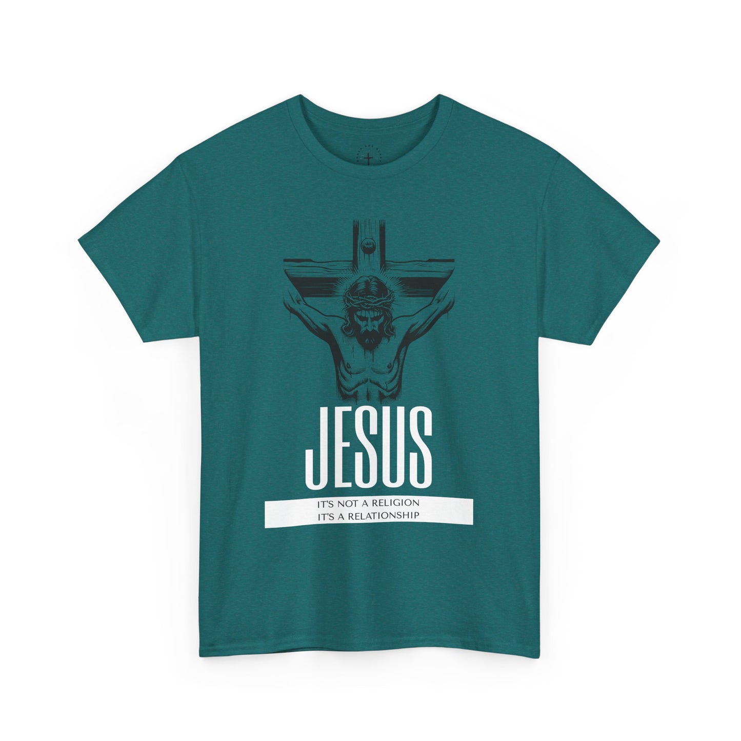 Unisex Heavy Cotton Tee - "It's Not a Religion, It's a Relationship" Graphic Tee