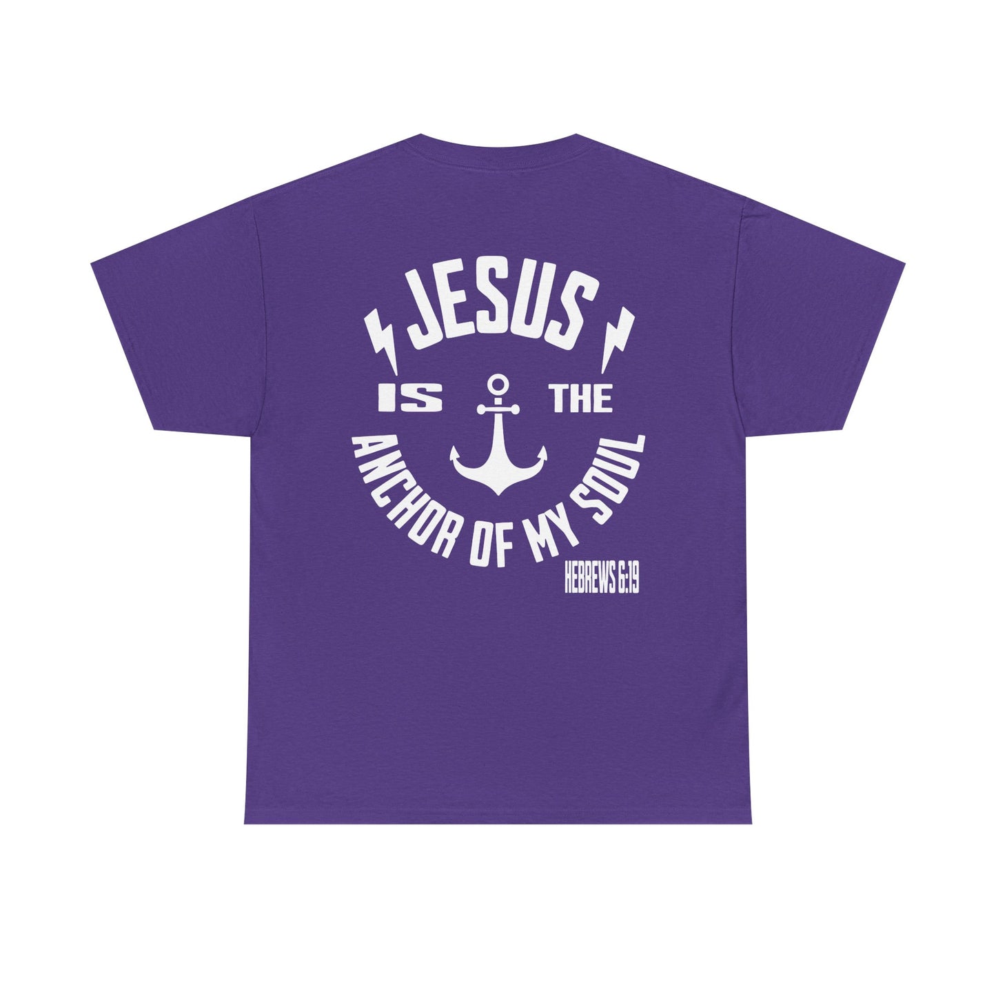 Inspirational Christian Unisex Heavy Cotton Tee - Jesus is the Anchor of My Soul