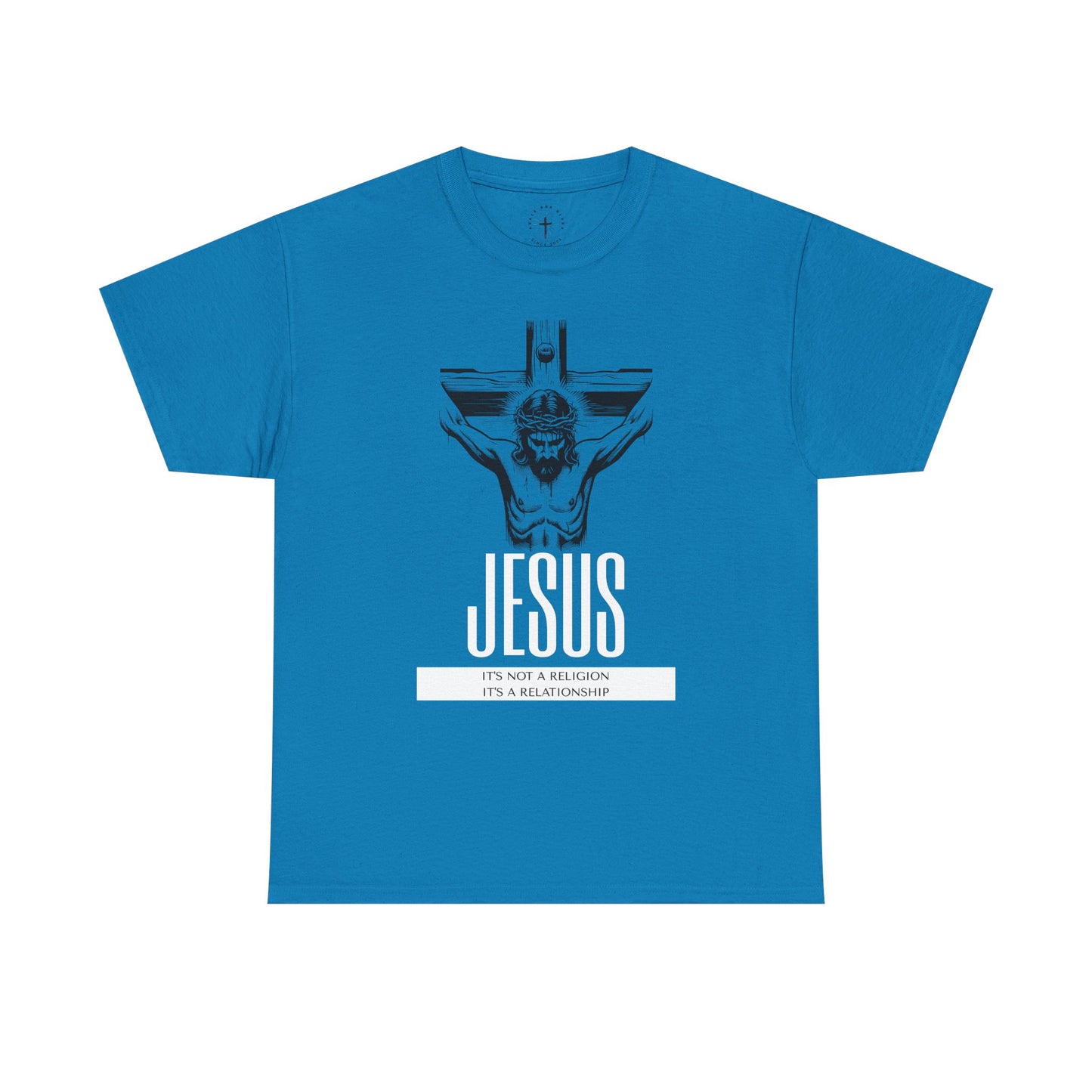 Unisex Heavy Cotton Tee - "It's Not a Religion, It's a Relationship" Graphic Tee