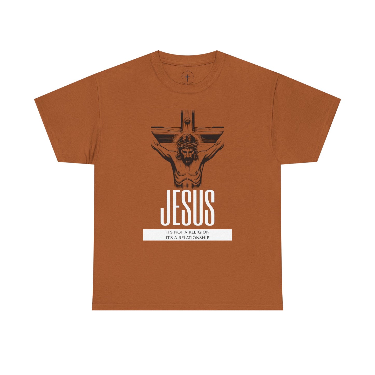 Unisex Heavy Cotton Tee - "It's Not a Religion, It's a Relationship" Graphic Tee