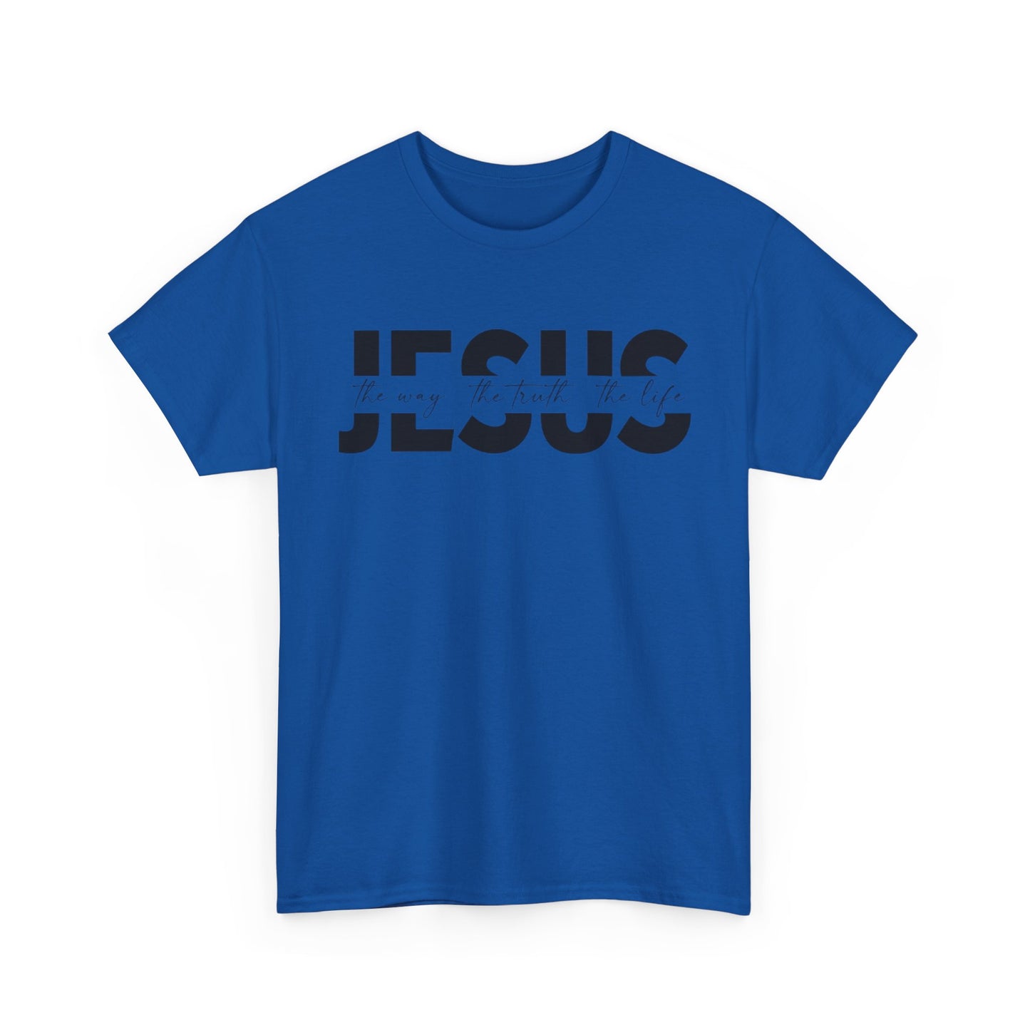 Faithful Message Unisex Heavy Cotton Tee - 'Jesus: The Way, The Truth, The Life'