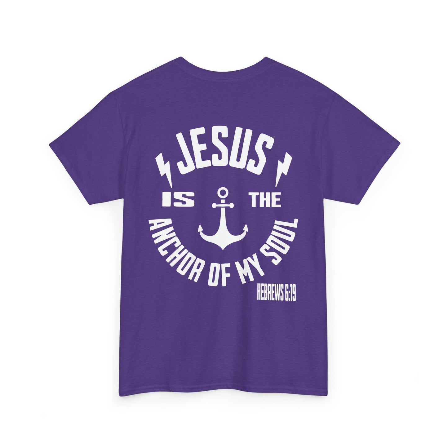 Inspirational Christian Unisex Heavy Cotton Tee - Jesus is the Anchor of My Soul
