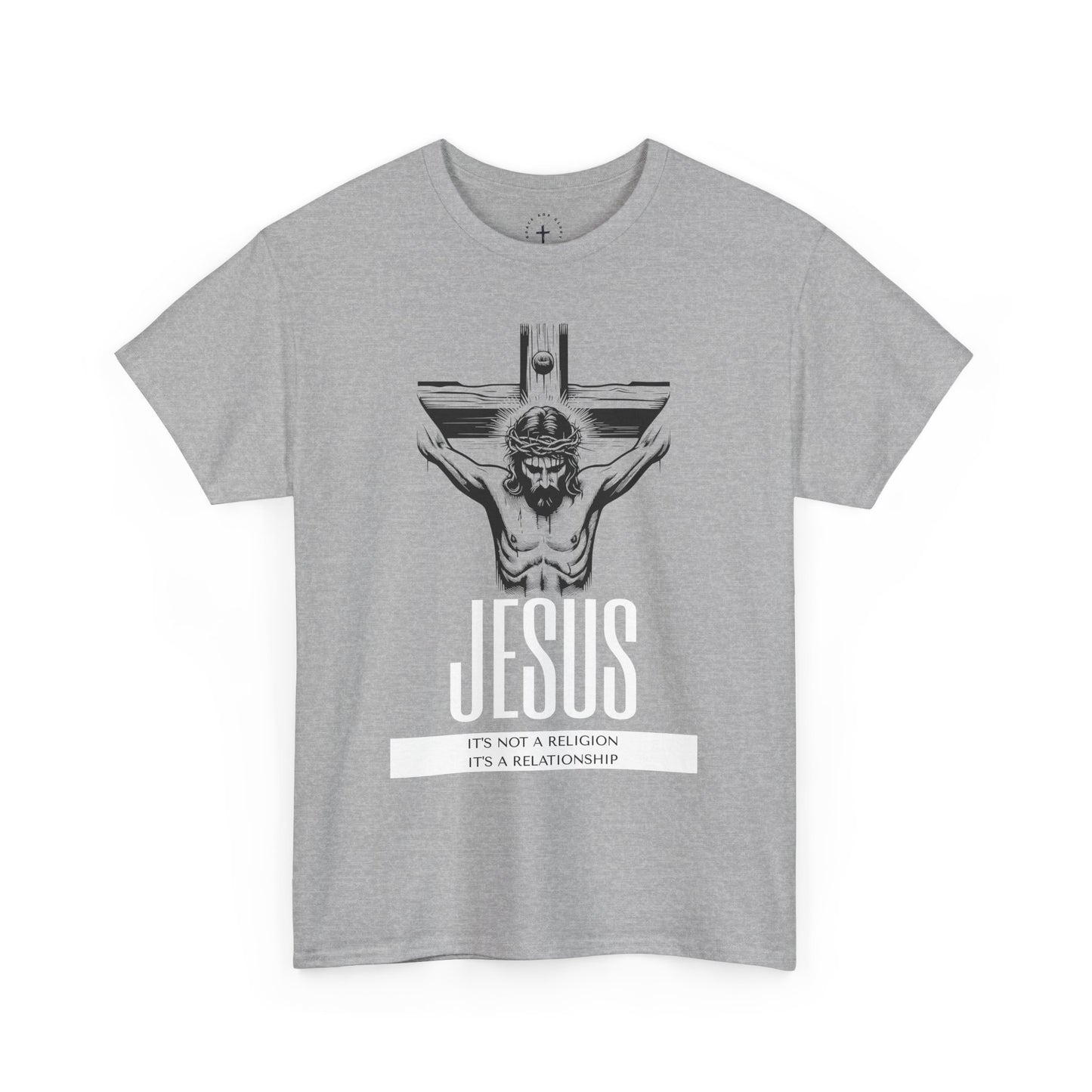 Unisex Heavy Cotton Tee - "It's Not a Religion, It's a Relationship" Graphic Tee