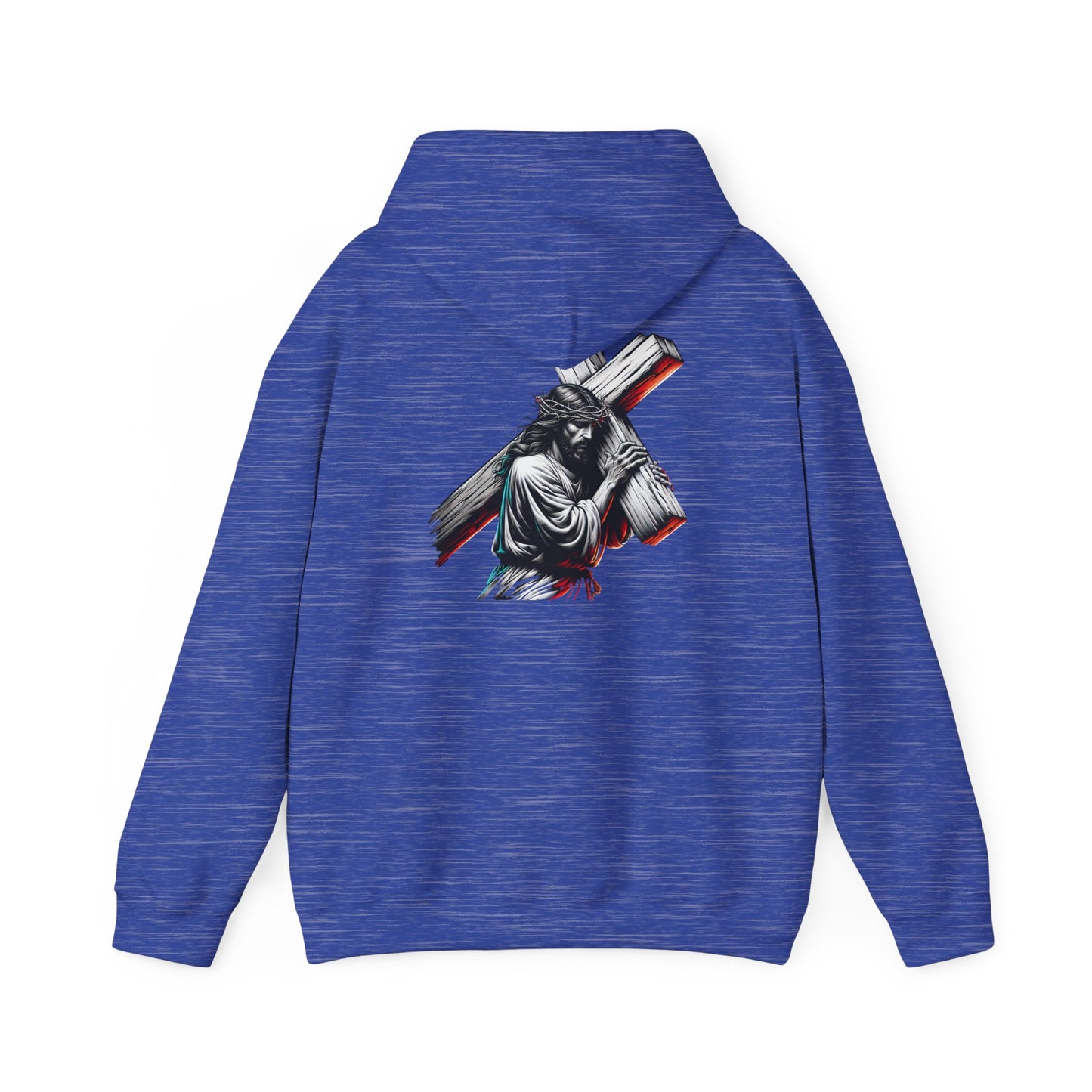 Inspirational Unisex Hooded Sweatshirt - Faith & Strength Design