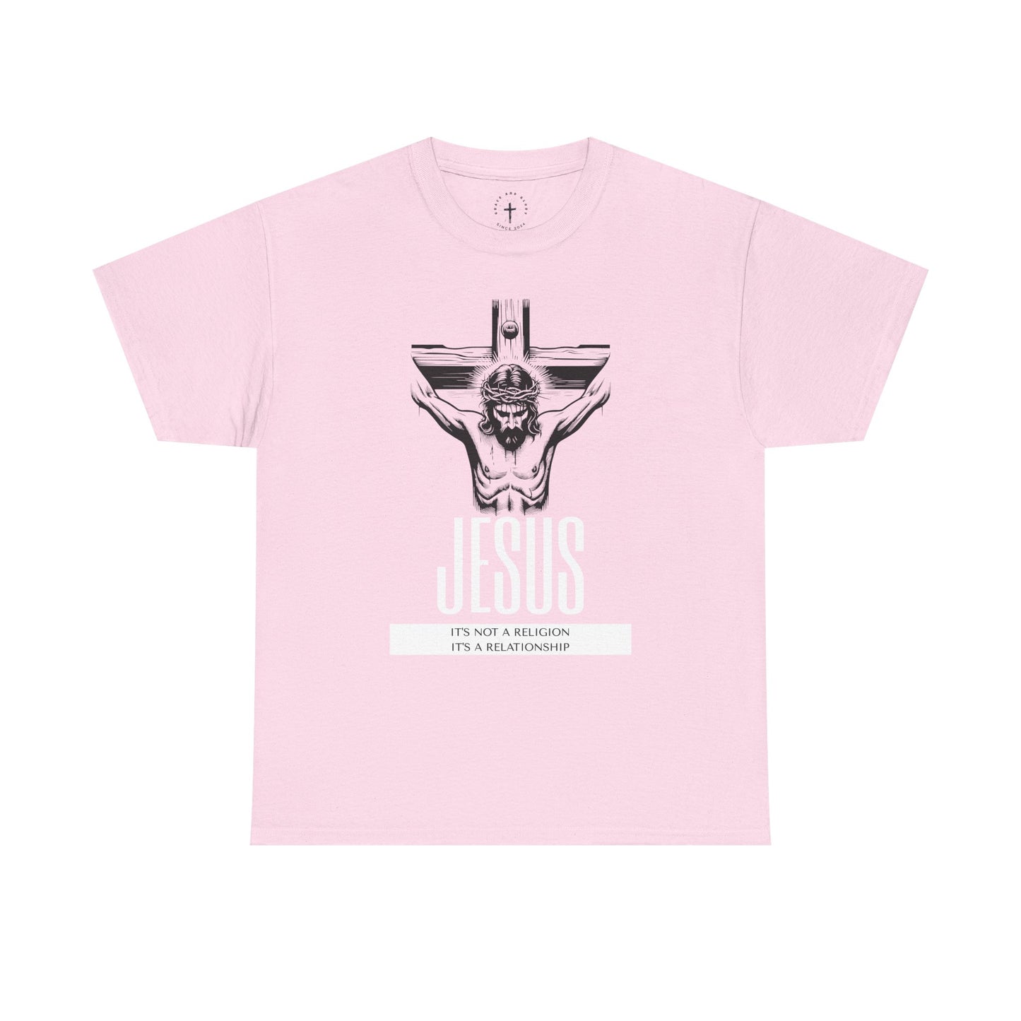 Unisex Heavy Cotton Tee - "It's Not a Religion, It's a Relationship" Graphic Tee