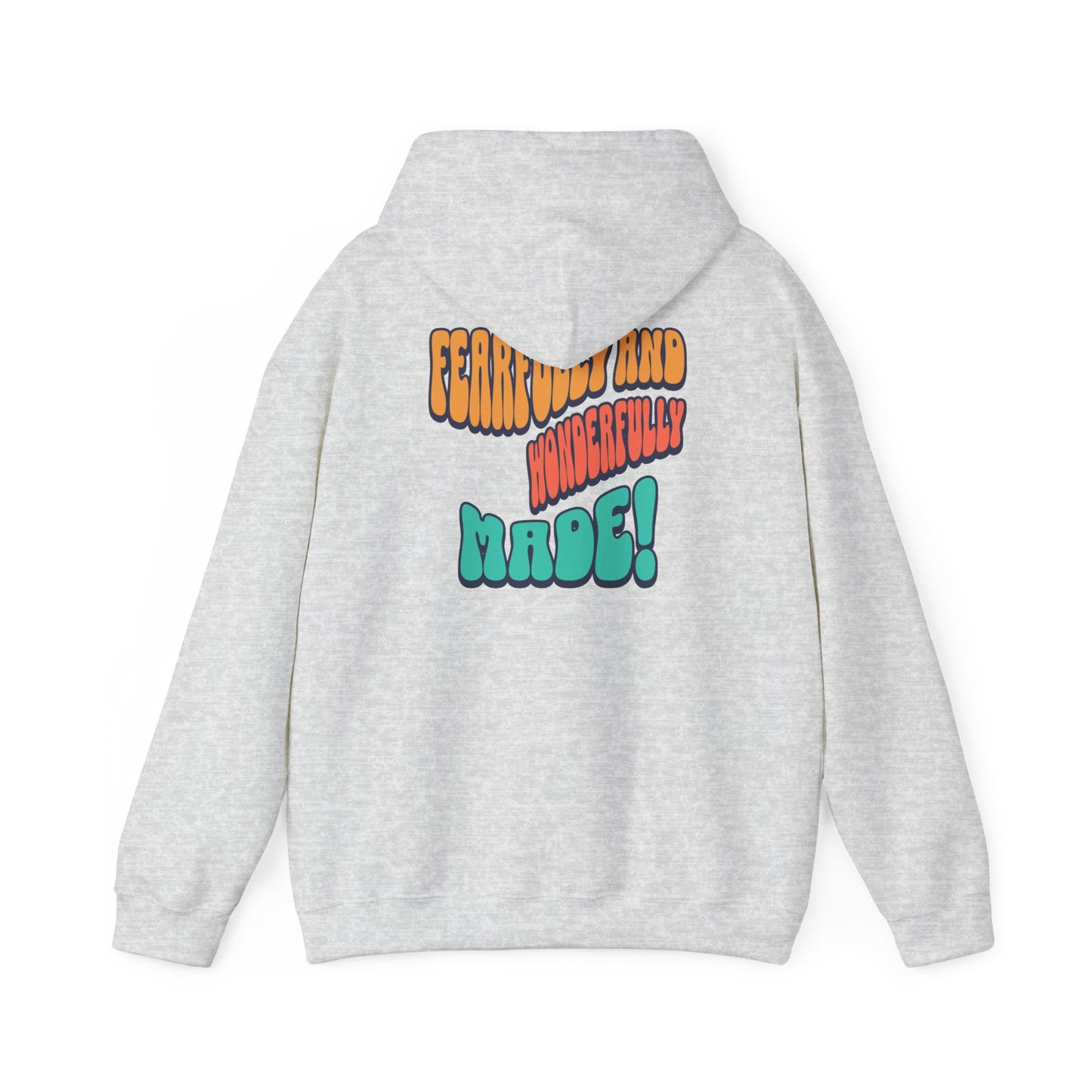 Inspirational Hooded Sweatshirt - 'JESUS' Rainbow Design, Faith-Based Apparel