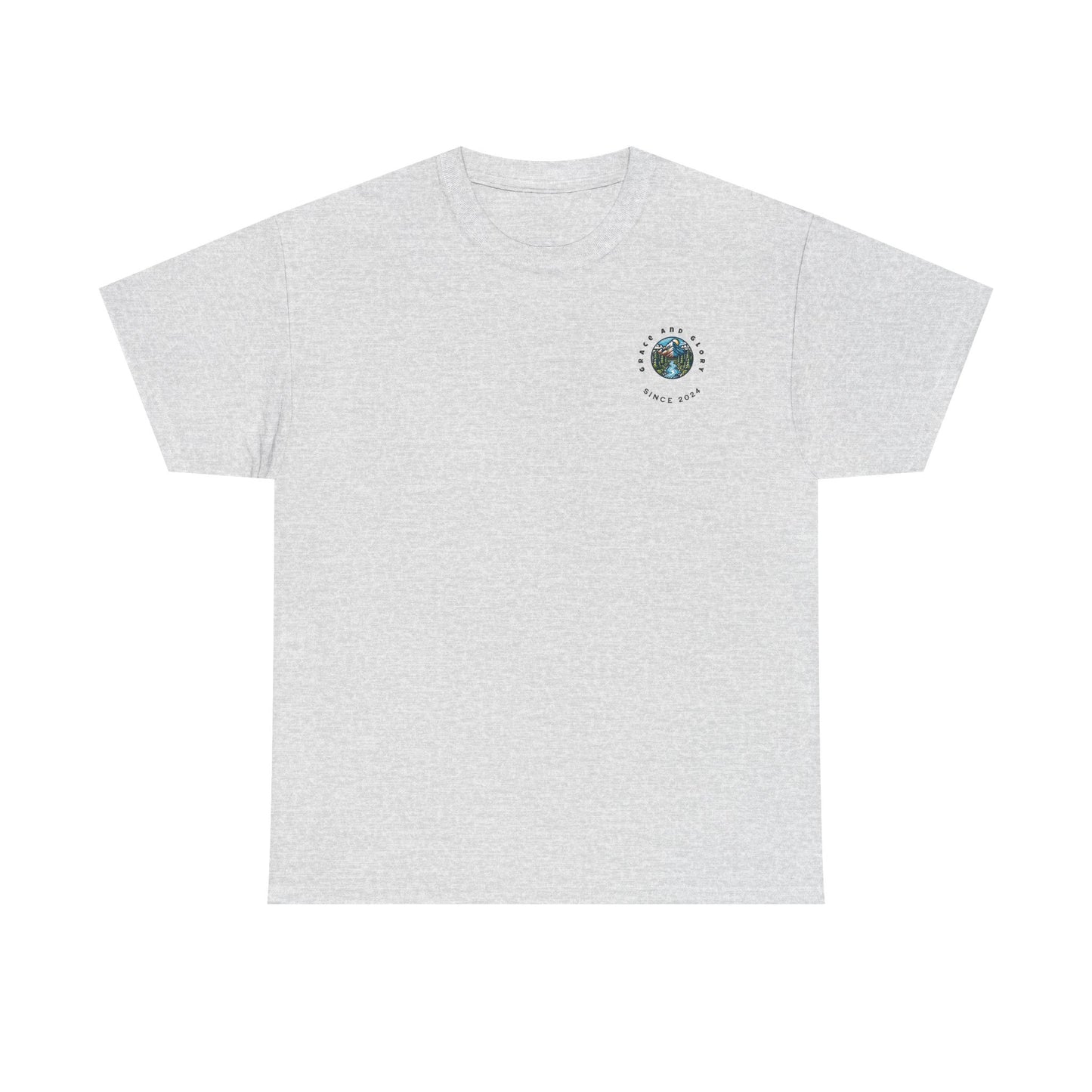 Faith-Inspired Unisex Heavy Cotton Tee | Our Faith Can Move Mountains, Motivational Apparel
