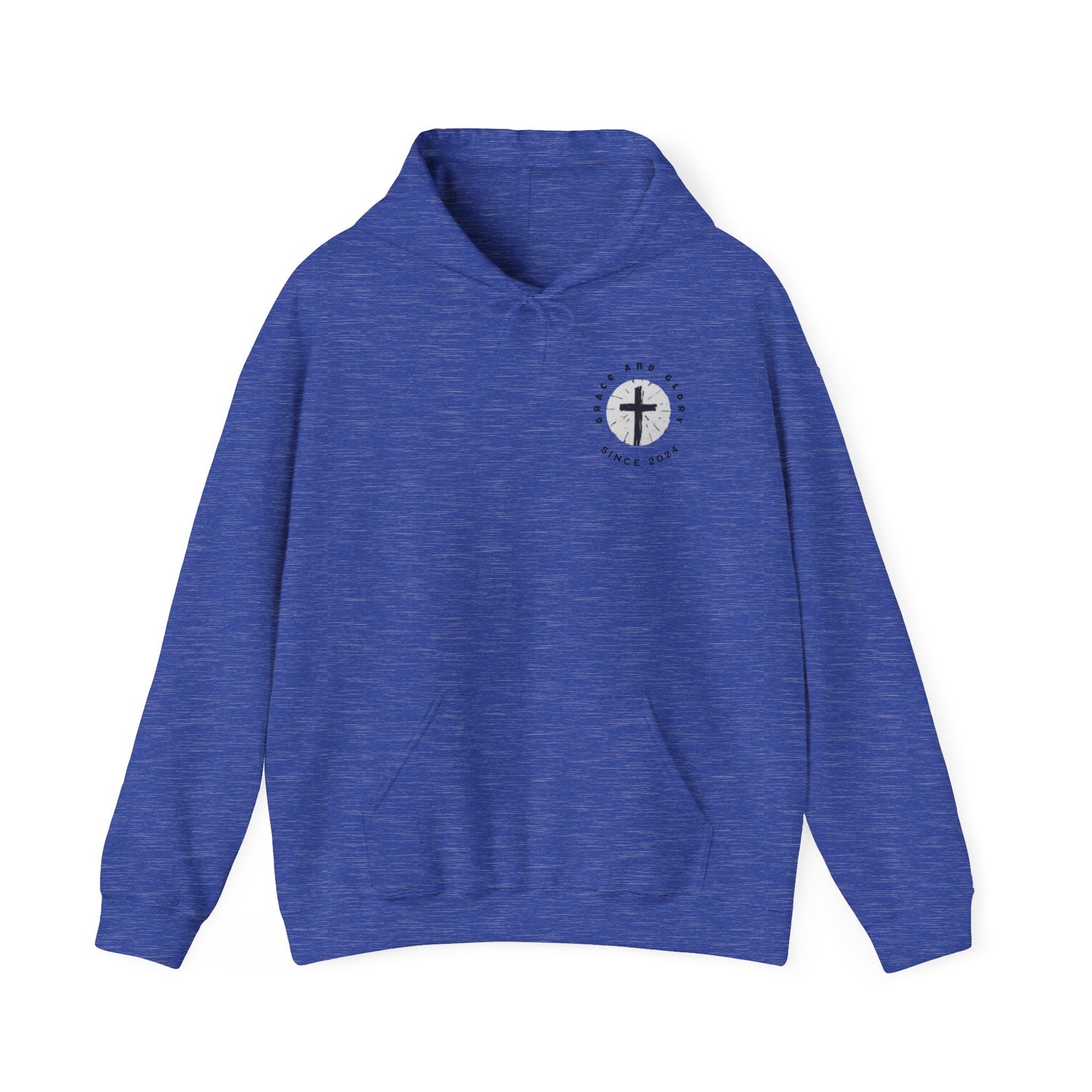 Inspirational Unisex Hooded Sweatshirt - Faith & Strength Design
