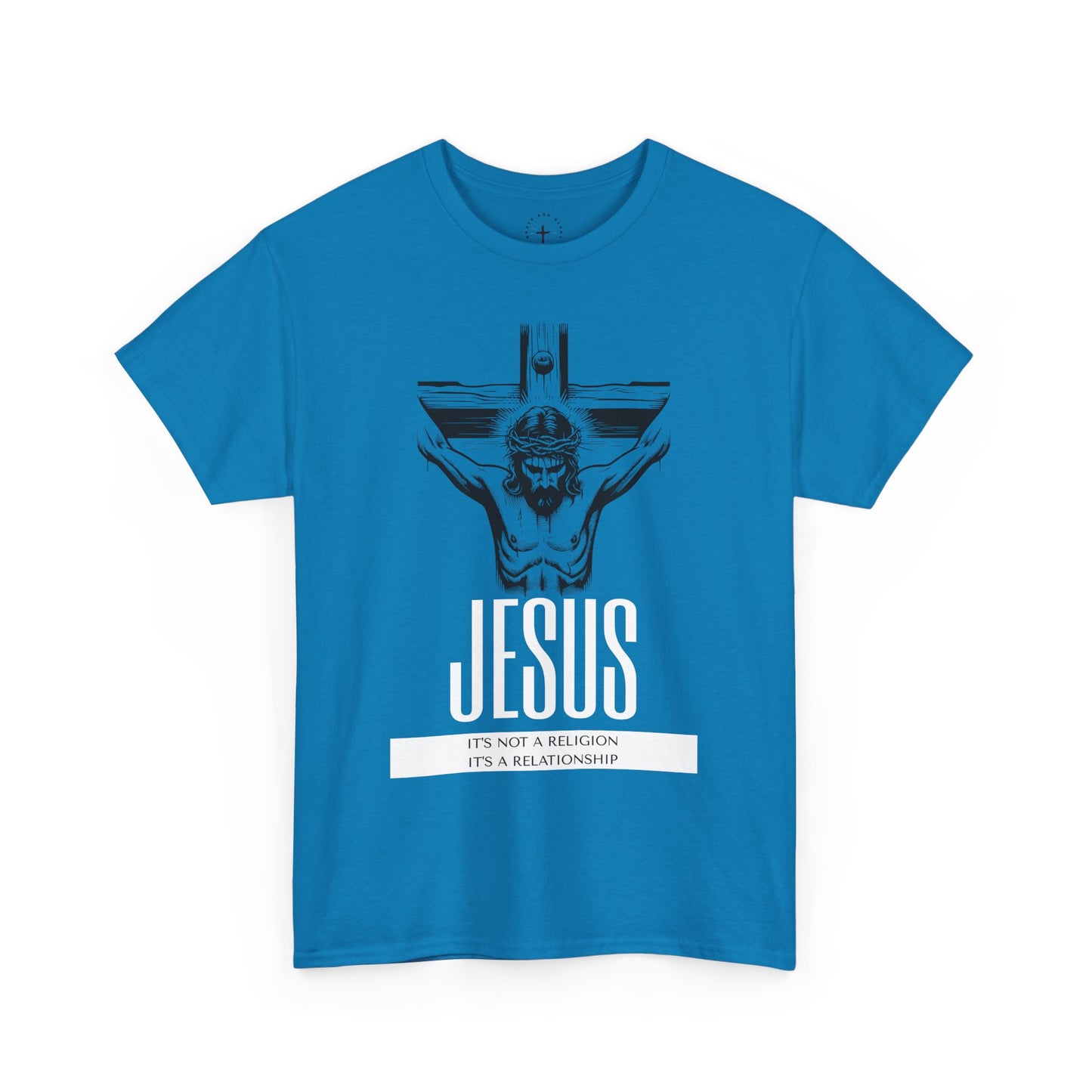 Unisex Heavy Cotton Tee - "It's Not a Religion, It's a Relationship" Graphic Tee