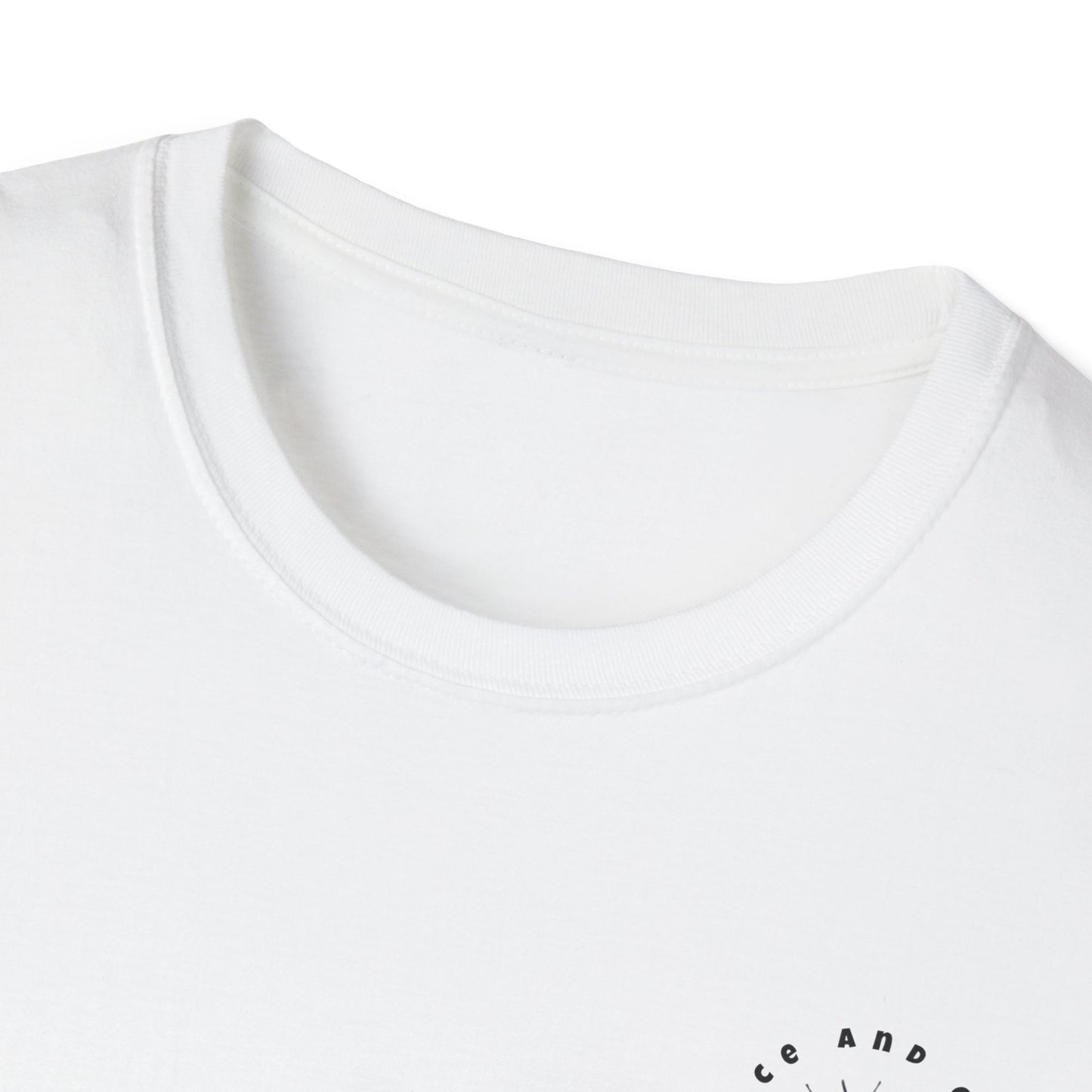 Inspirational Unisex Softstyle T-Shirt - 'Only in God Will You Find True Happiness'