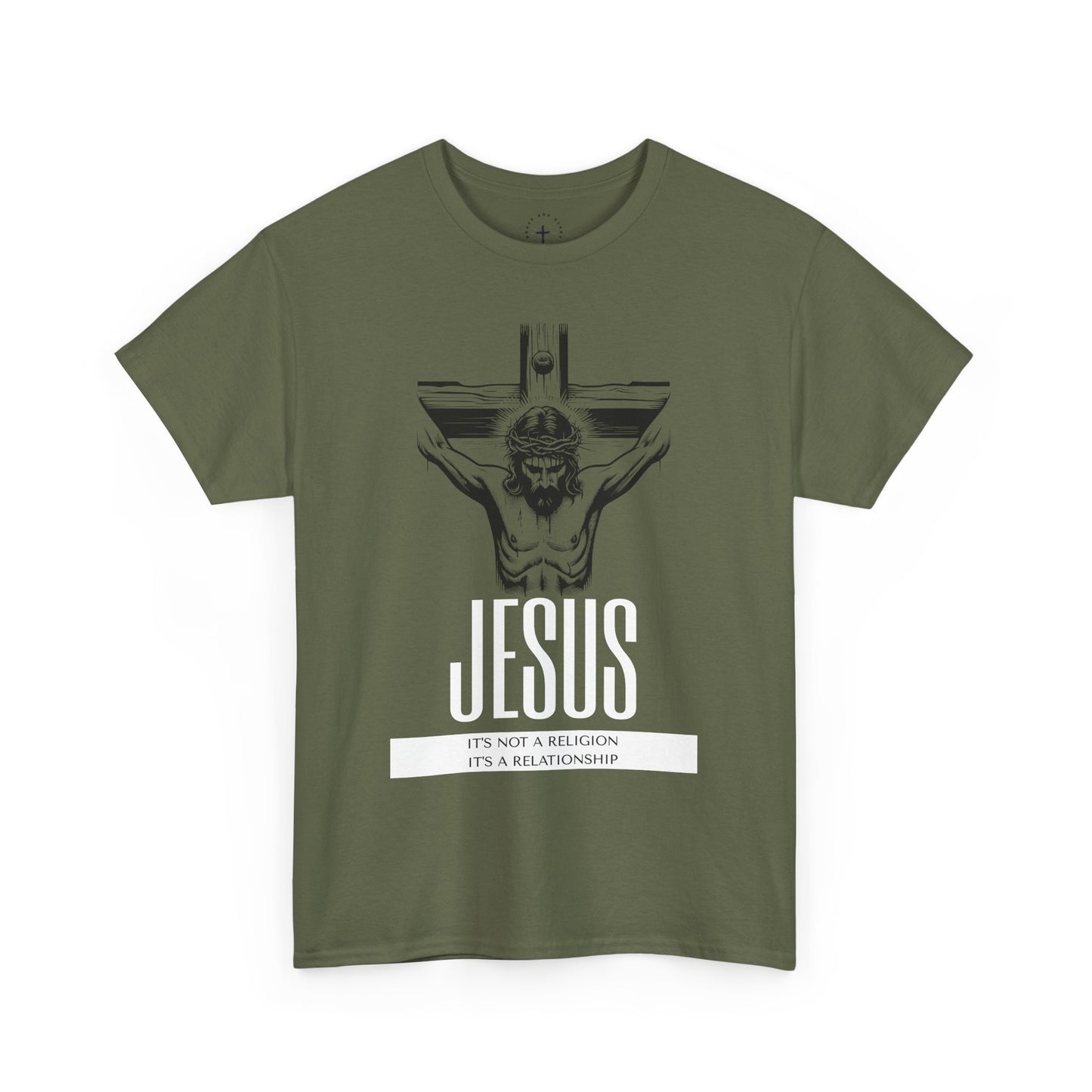 Unisex Heavy Cotton Tee - "It's Not a Religion, It's a Relationship" Graphic Tee