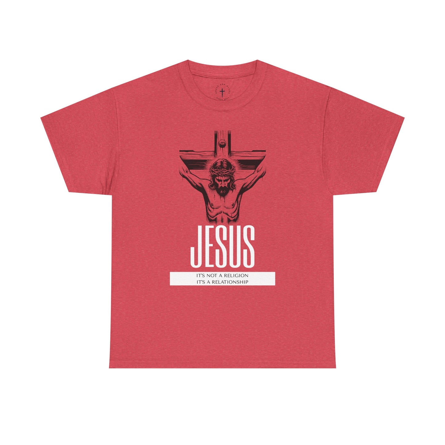 Unisex Heavy Cotton Tee - "It's Not a Religion, It's a Relationship" Graphic Tee