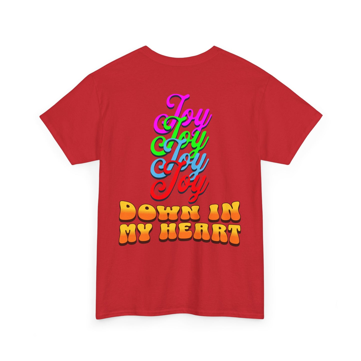 Joyful Unisex Heavy Cotton Tee - Celebrate Happiness with "Joy in My Heart" Design