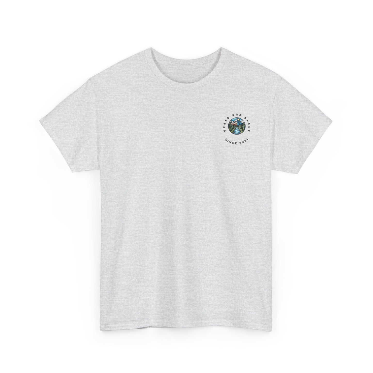 Faith-Inspired Unisex Heavy Cotton Tee | Our Faith Can Move Mountains, Motivational Apparel