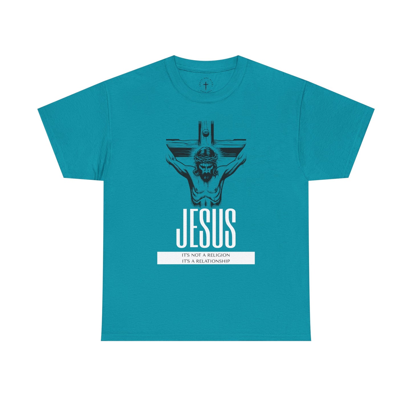 Unisex Heavy Cotton Tee - "It's Not a Religion, It's a Relationship" Graphic Tee