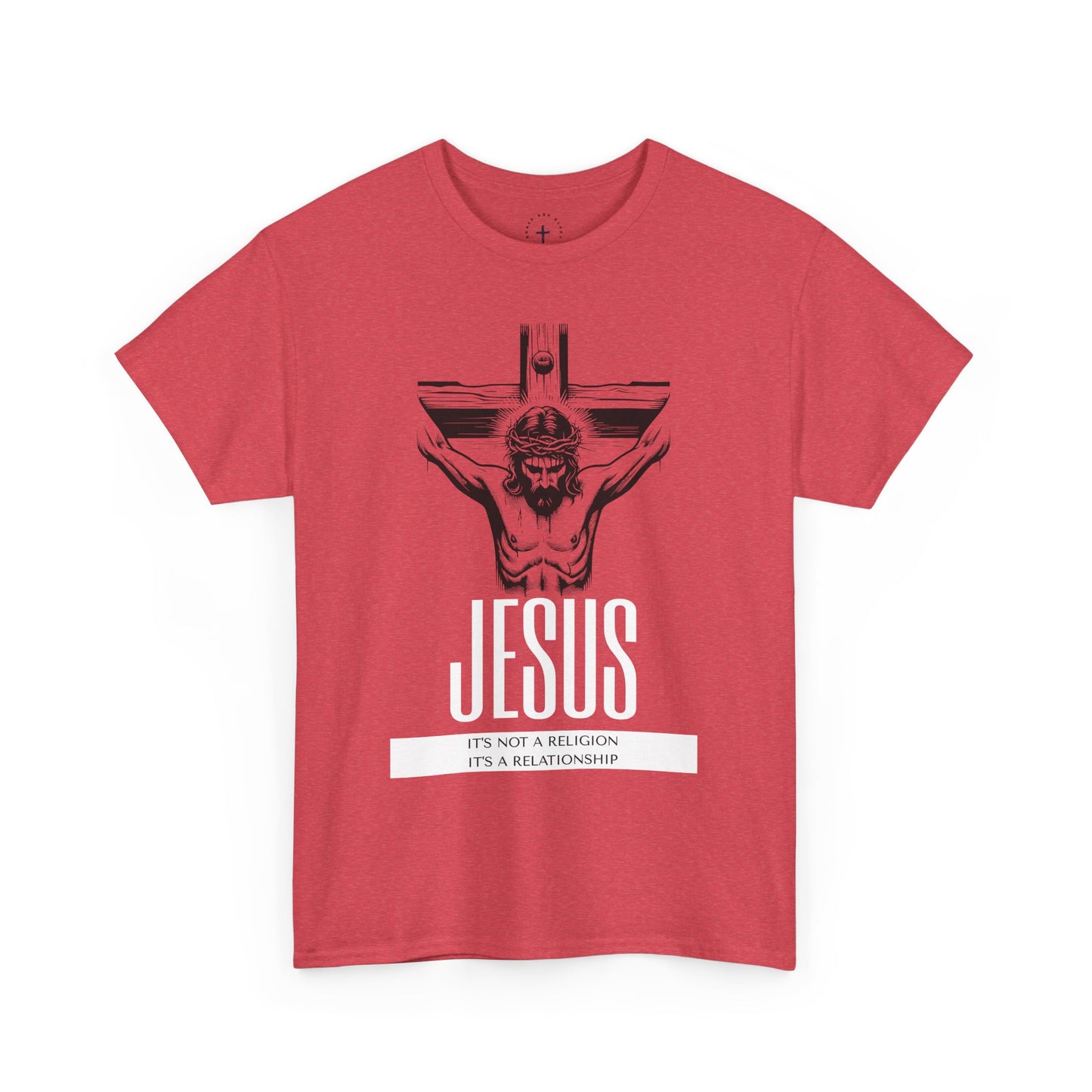 Unisex Heavy Cotton Tee - "It's Not a Religion, It's a Relationship" Graphic Tee
