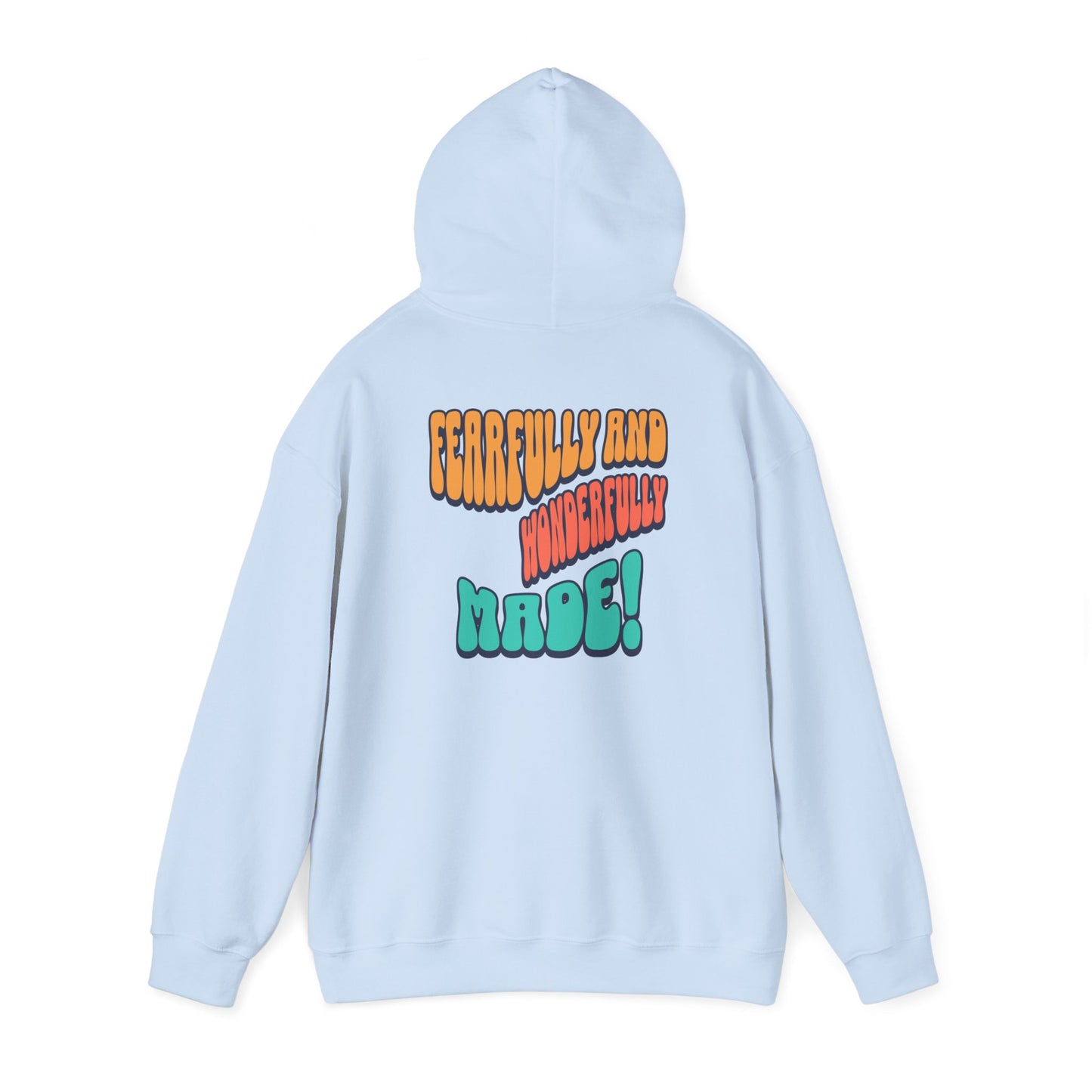 Inspirational Hooded Sweatshirt - 'JESUS' Rainbow Design, Faith-Based Apparel