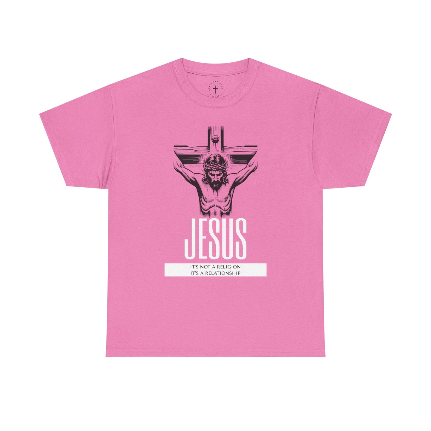 Unisex Heavy Cotton Tee - "It's Not a Religion, It's a Relationship" Graphic Tee