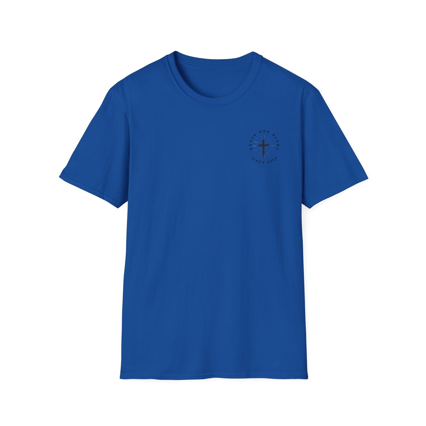 Inspirational Unisex Softstyle T-Shirt - 'Only in God Will You Find True Happiness'