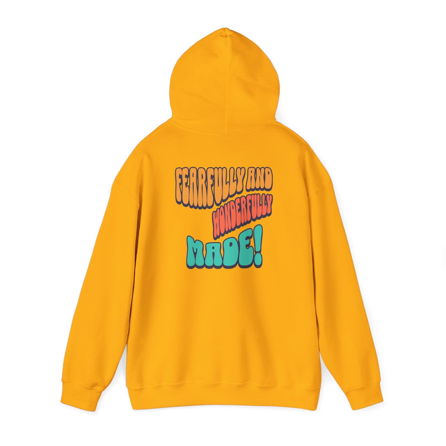 Inspirational Hooded Sweatshirt - 'JESUS' Rainbow Design, Faith-Based Apparel