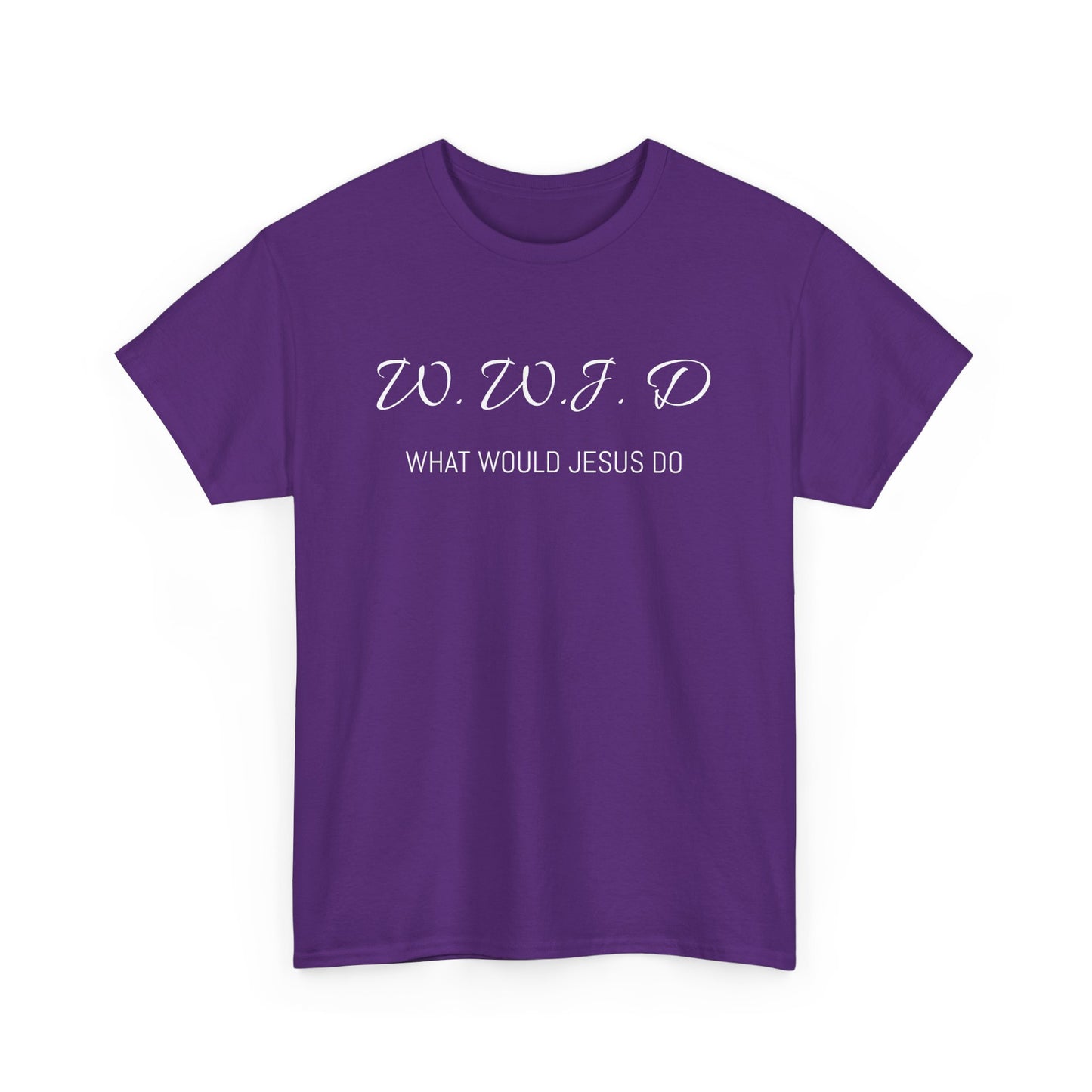 Unisex Heavy Cotton Tee - W.W.J.D. (What Would Jesus Do)