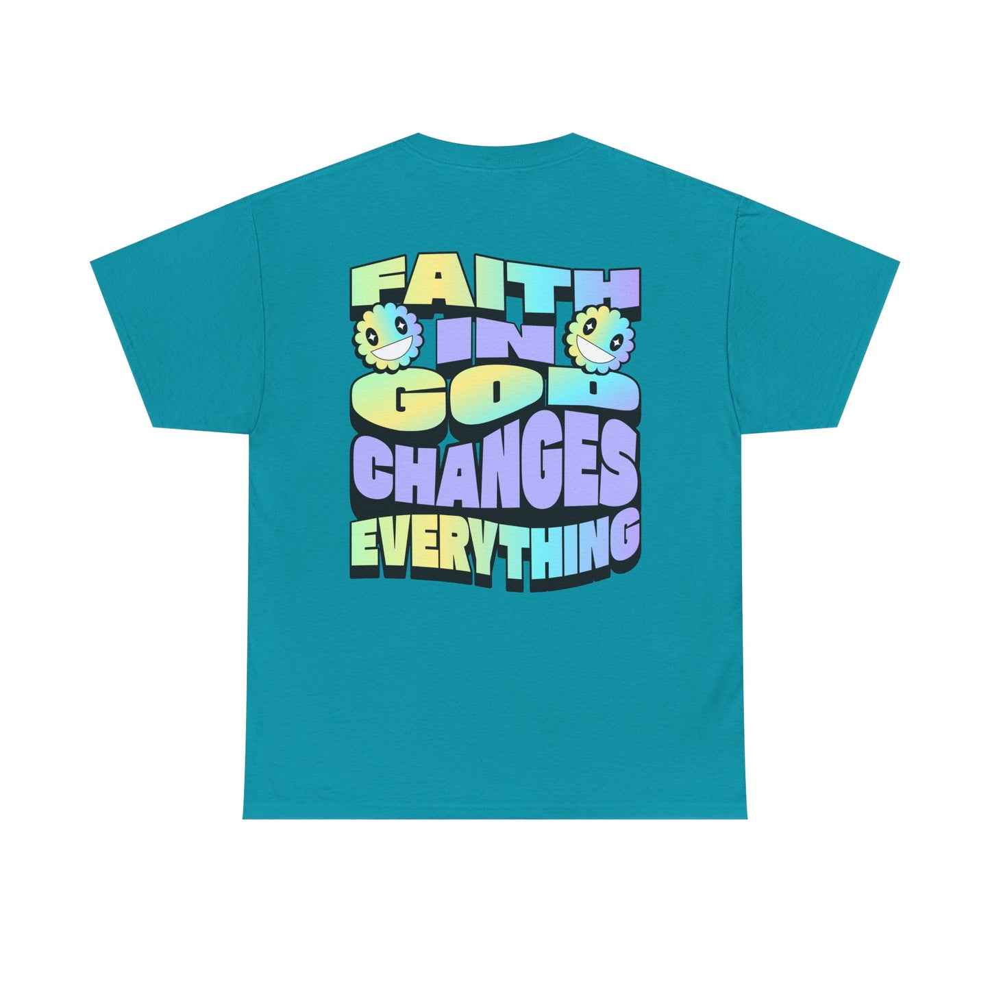 Faith in God Changes Everything Unisex Heavy Cotton Tee